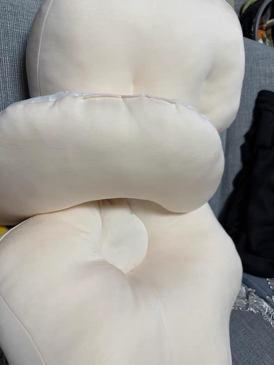 Pregnancy Pillow for Sleeping, Portable Maternity Pillow Double-Side, Belly, Hip, Back Support for Pregnant Women, Maternity Wedge Pillow for Reducing Pregnancy Fatigue- Detachable & Washable customer photo 1