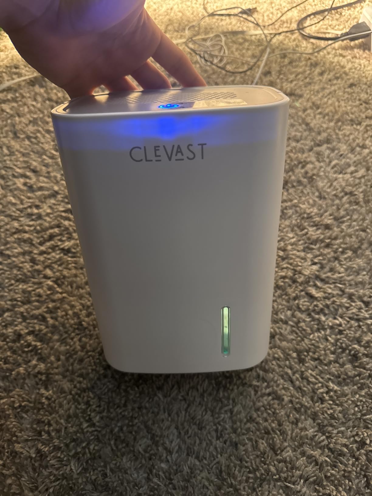 CLEVAST Small Dehumidifier for Home, 30oz Compact Mini Dehumidifier with Auto Shut-Off, Quiet 24dB Portable Air Dehumidifier for Bathroom, Bedroom, Closet, Camper customer photo 1