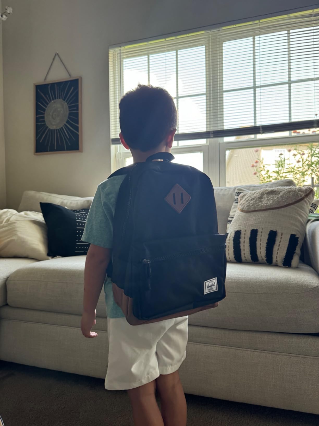 Herschel Supply Co. Heritage Kids Backpack, Hawaiian Surf/Saddle Brown, Kids - 15L customer photo 1