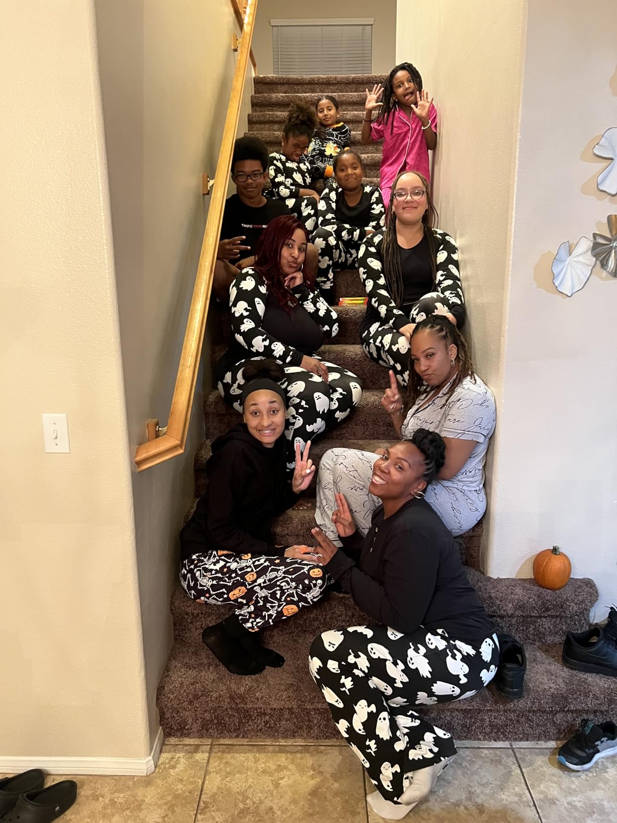 Christmas Halloween Pajamas For Family, Organic Cotton Holiday Pjs Matching Sets customer photo 1