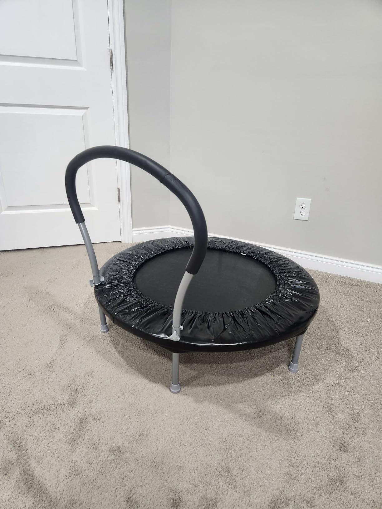 Lyromix 36-Inch Kids Trampoline with Handle - Indoor Mini Trampoline for Toddlers, Small Fitness Rebounder customer photo 2