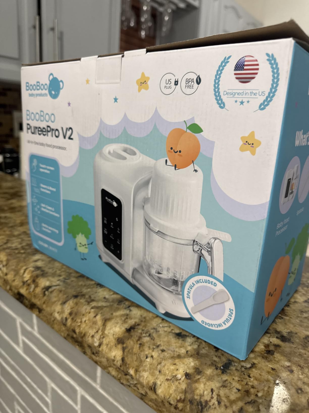 BooBoo Baby PuréePro V2 5-in-1 Baby Food Maker - Multifunctional Puree Blender, Auto Cooking & Grinder Chopper - Baby Food Processor with Steamer, Bottle Warmer, Sterilizer & Self Cleaning Operation customer photo 2