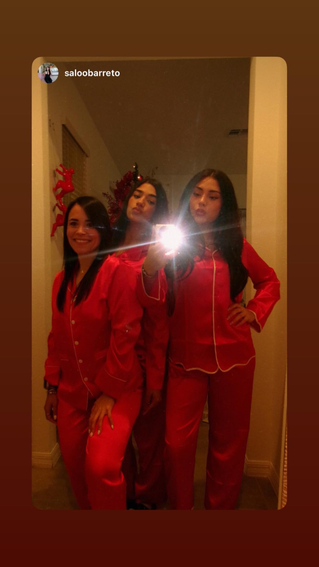 Matching Family Pajamas Set Women & Men & Kids Silk Satin Pjs 2 Pcs Long Sleeve Button Down Sleepwear with 2 Pockets customer photo 1