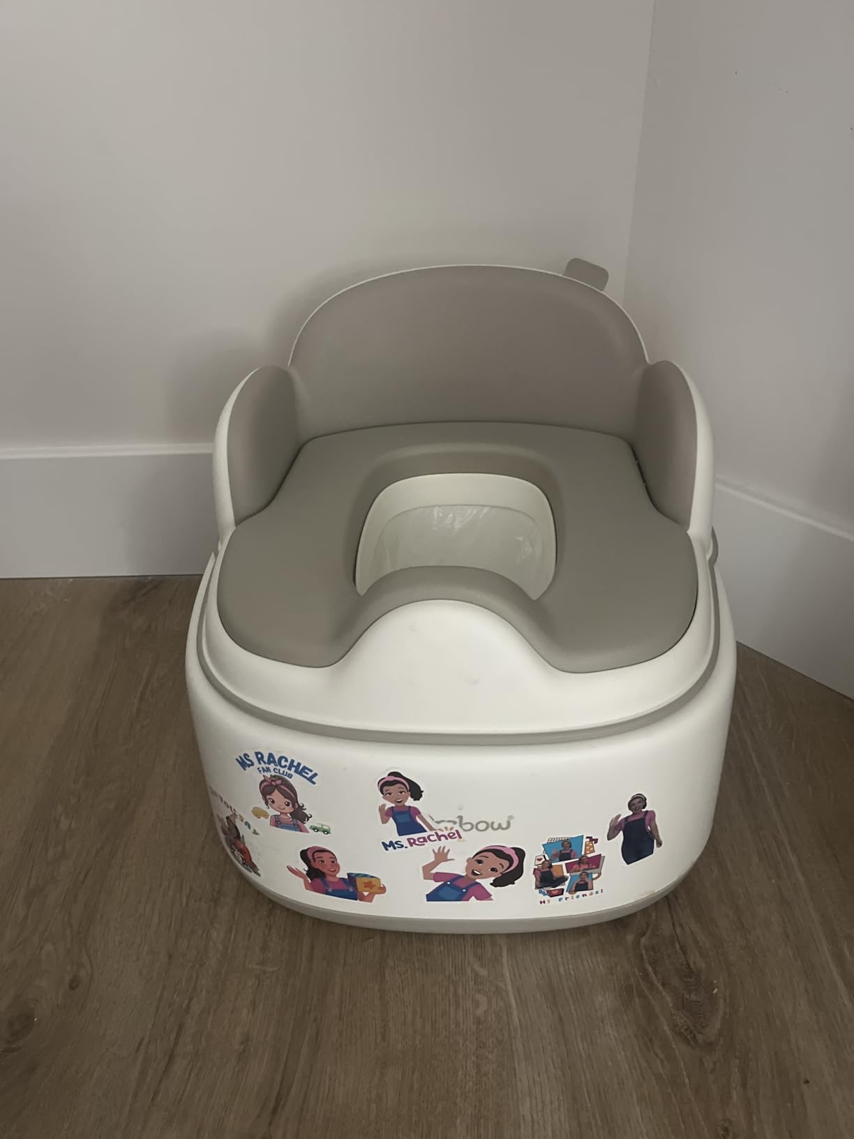 Orzbow 3-in-1 Potty Training Toilet, Detachable Baby Potty, As Toddler Toilet Seat, Chair, Step Stool for Boys & Girls 18+ Months, Potty Training Seat with Splash Guard, Lid, Easy Clean, Brown customer photo 1