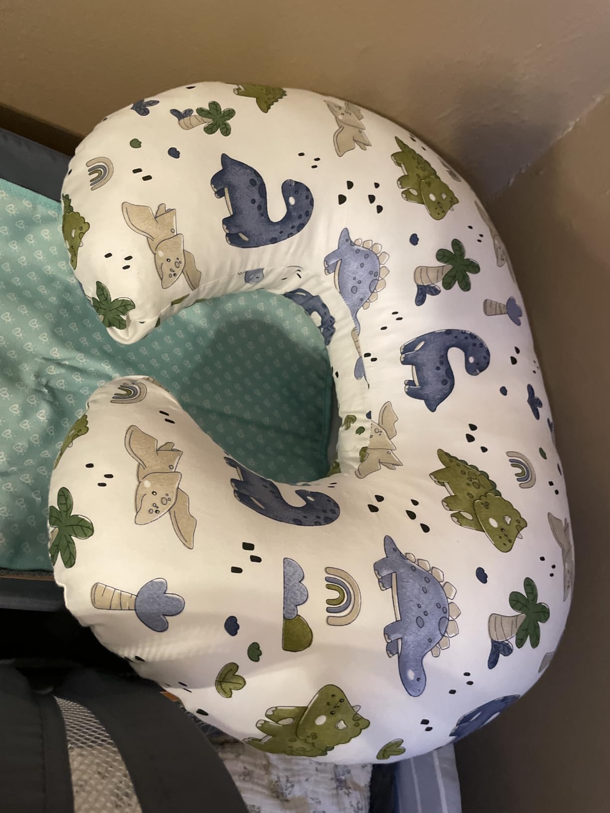 Nursing Pillow & Breastfeeding Pillow - Ergonomic C-Shape for Breastfeeding & Bottle Feeding, Standard Size Breathable with Washable Cover, Hypoallergenic, Tummy Time & Sitting Support (0-12Months) customer photo 2