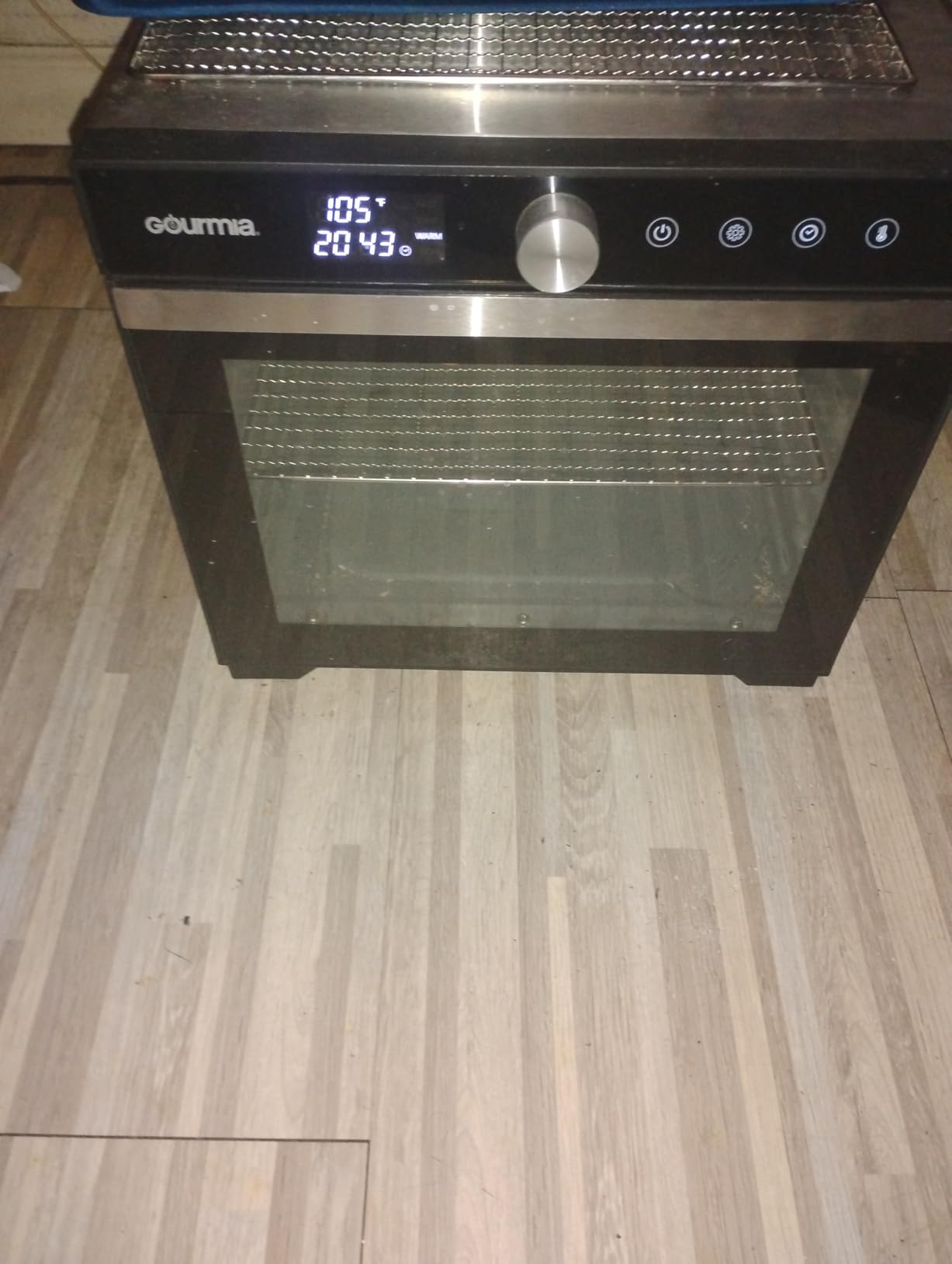 Gourmia Digital Food Dehydrator - 6 Stainless Steel Trays, 360° Airflow, One-Touch Presets, Adjustable Temp 95-165°F, Timer, Glass Door, Quiet Operation, 600W - Healthy Snacks, Jerky, Fruits & More customer photo 2