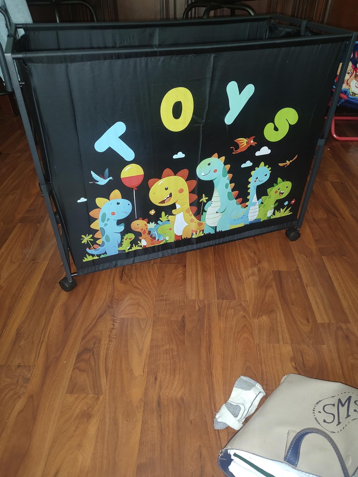 BBLIKE Toy Box for Kids - 200L Extra Large Toy Chest Storage with Wheels for Boys and Girls, Toy Organizer Bin for Stuffed Animals, Toy Basket for Bedroom, Nursery, Living Room, Playroom, Black customer photo 2