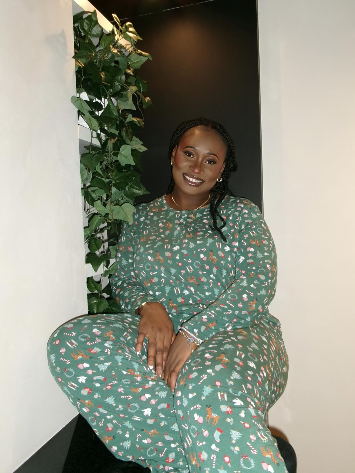 Amazon Essentials x Sofia Grainge Matching Holiday Family Pajama Sets customer photo 2