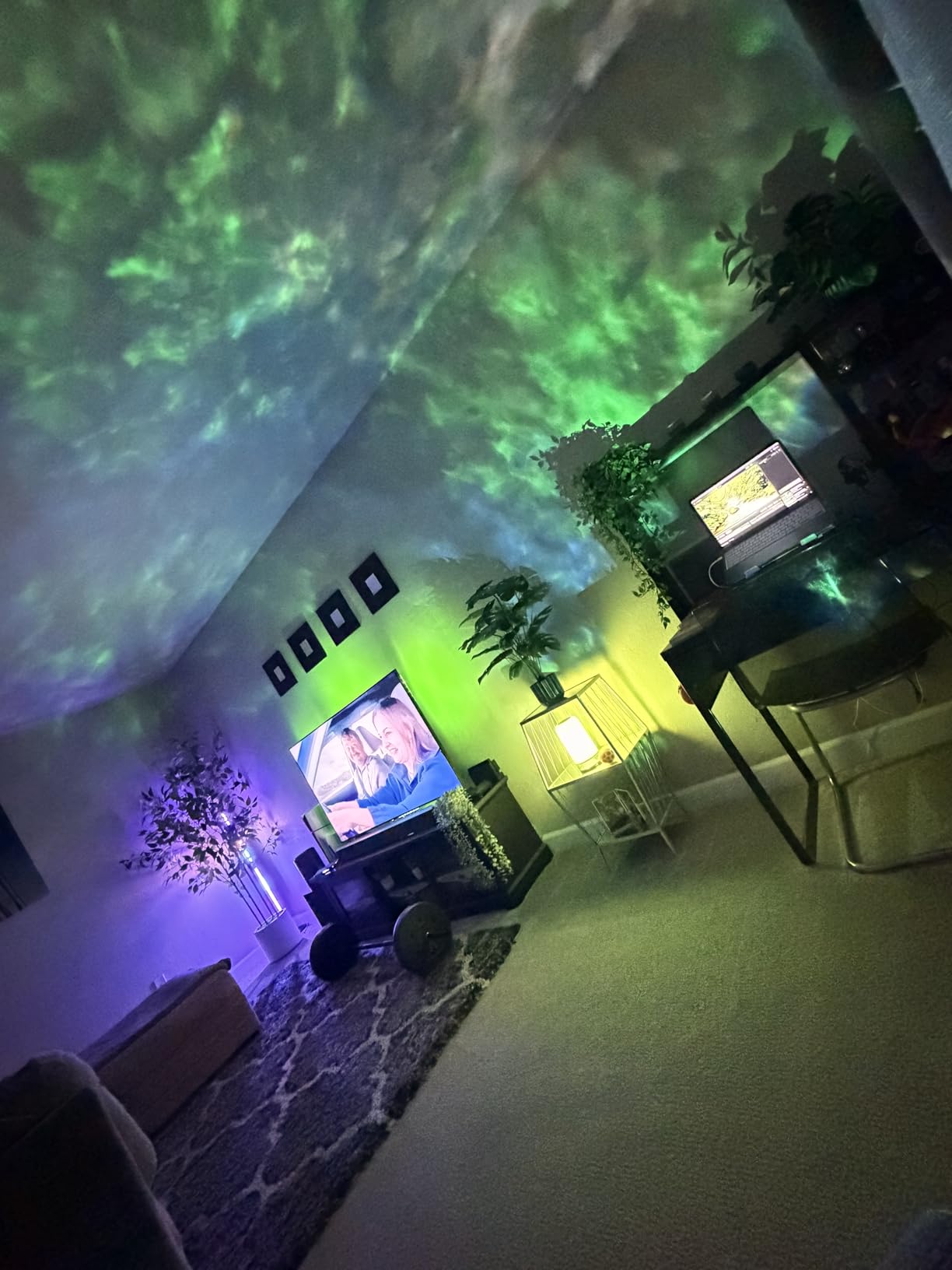 Govee Star Projector Lights, 7-Zone Colorful Nebula Effect, Compatible with Matter, 540ft² Coverage, LED Ceiling Lights for Bedroom, 50+ Scenes, 18 White Noise, Room Decor, Gifts for Kids, Sleep Lamp customer photo 2