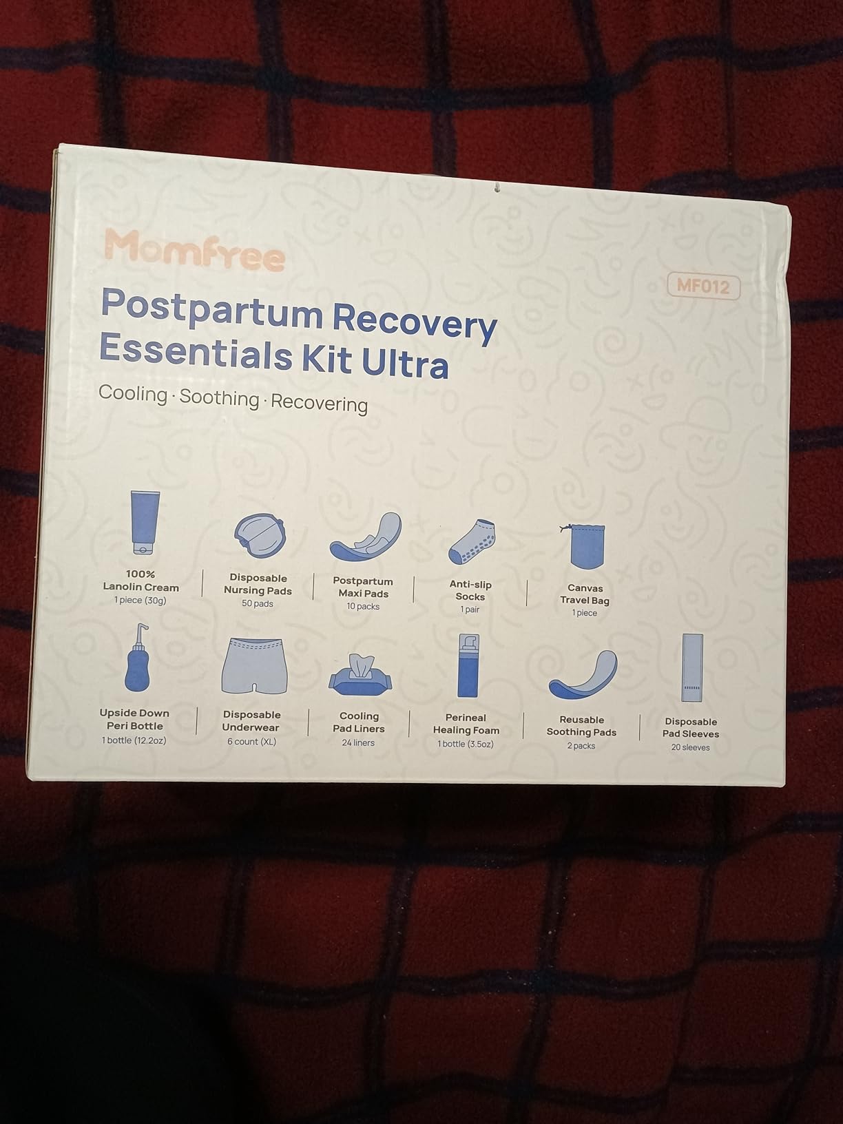 Upgraded Postpartum Essentials Recovery Kit for Women: Labor Delivery Post Partum - Perineal Healing Foam & Upside Down Peri Bottle | 6 Disposable Underwear | Soothing Pads | Nursing & Maxi Pads customer photo 1
