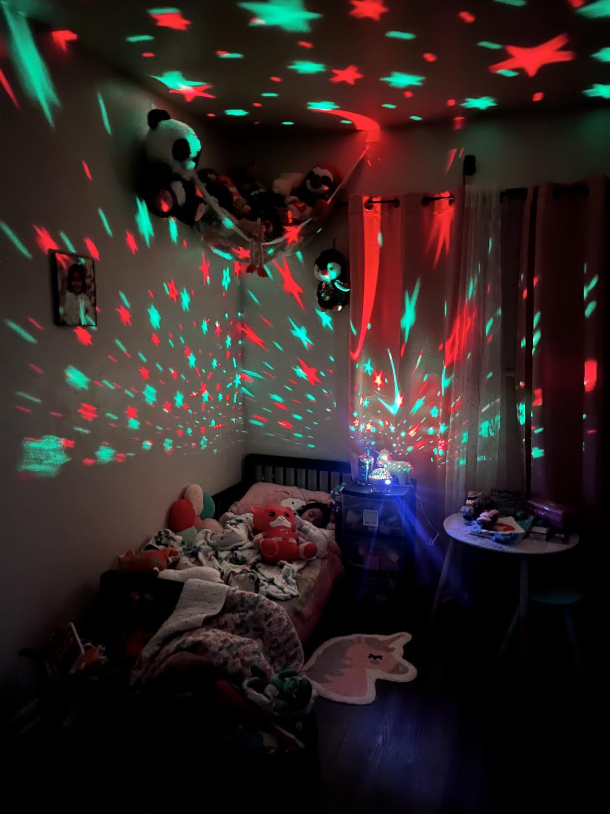 Baby Sound Machine Baby Night Light Projector with Star, 30 Soothing Sounds White Noise Machine for Sleep, 31 Color | 4 Films Sleep Trainer, Remote+Timer+3 Brightness Sensory Light for Autism Toys customer photo 1