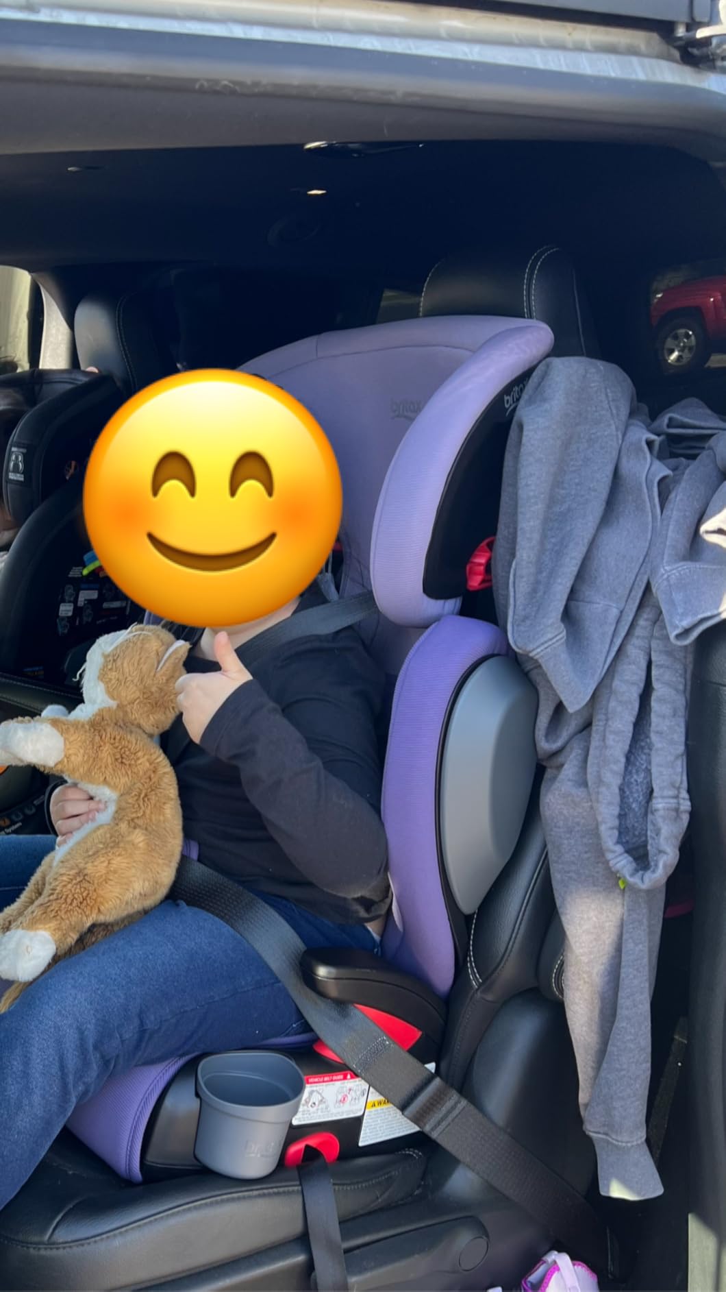 Britax UpNGo Click Backless Booster Car Seat with Rigid Latch, Lightweight and Portable Travel Booster with Slim Design and PosturePlus, Accommodates Kids up to 120 Lbs and 63