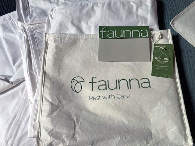 FAUNNA 100% Cotton Mattress Encasement, Zippered Bed Bug and Dust Mite Proof Mattress Protector, Hypoallergenic Antibacterial Protection, Noiseless Zipper Six-Sided Mattress Cover customer photo 2
