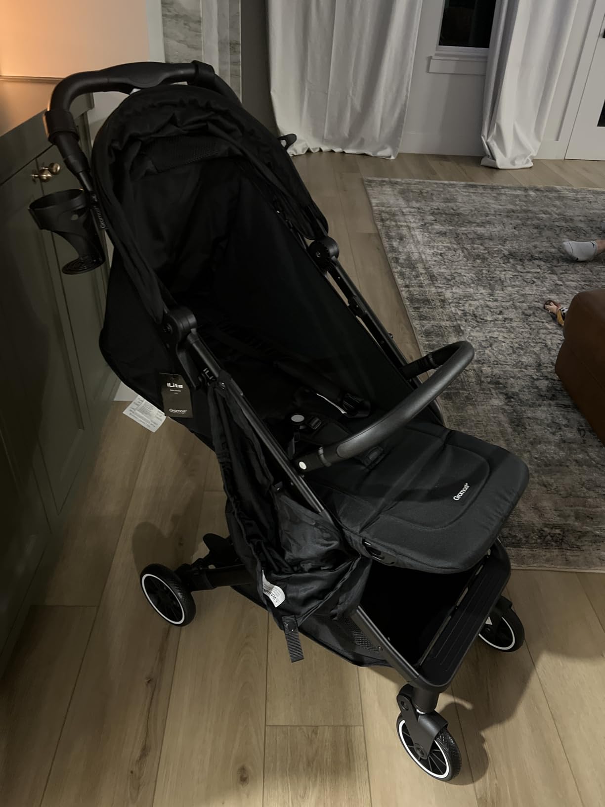 Gromast Compact Fold Baby Stroller, Lightweight Travel Toddler Stroller with One-Click Fold, Extendable UPF50+ Canopy, Cup Holder, UV Protected and Waterproof, One-Hand Folding customer photo 2