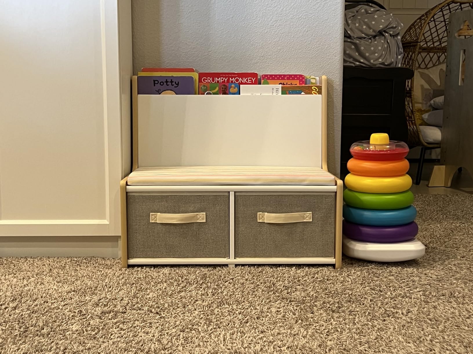 Delta Children - GapKids Reading Nook with Padded Bench - Greenguard Gold Certified, Pastel customer photo 1