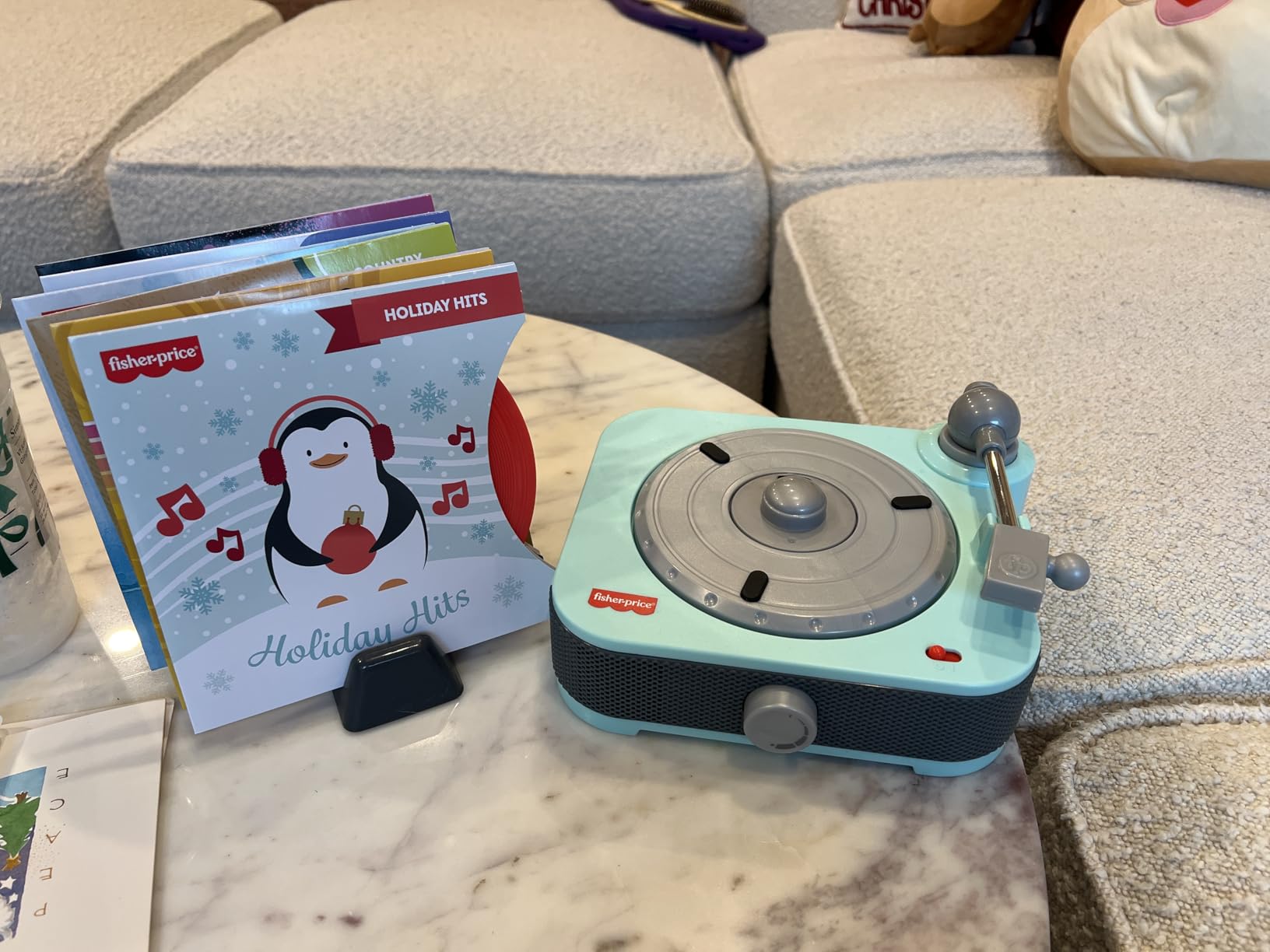 Fisher-Price Musical Toy Barbie Record Player with 5 Records & Display Rack for Preschool Pretend Play Kids Ages 3+ Years customer photo 1