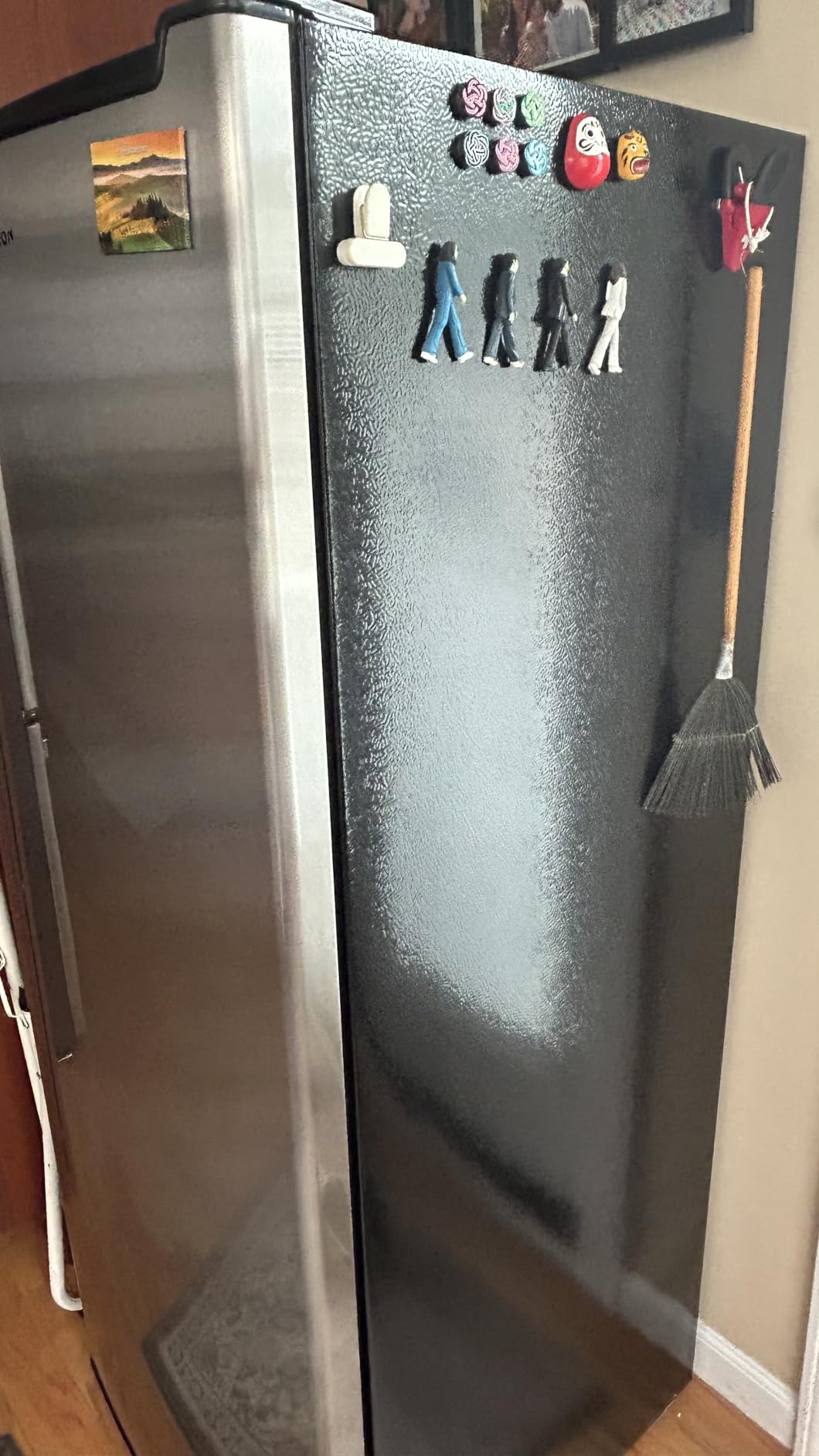 BANGSON Upright Freezer, 7.0 Cu.ft Stand Up Freezer, Convertible Upright Freezer/Refrigerator, Single Door for Kitchen, Garage, Office, Apartment, Black customer photo 2