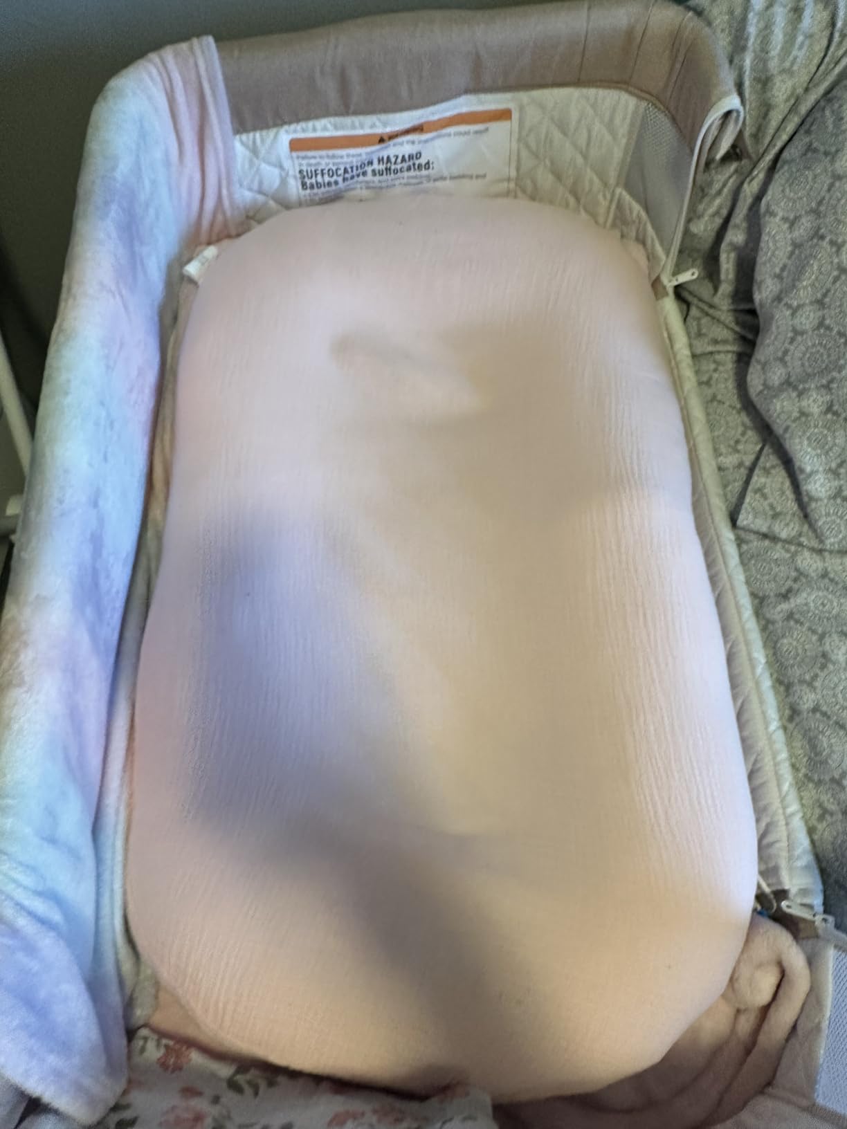 Freejoy Baby Lounger for Newborn, Portable Baby Nest, Soft Cotton Breathable Washable Infant Lounger for Home and Travel (Green) customer photo 2