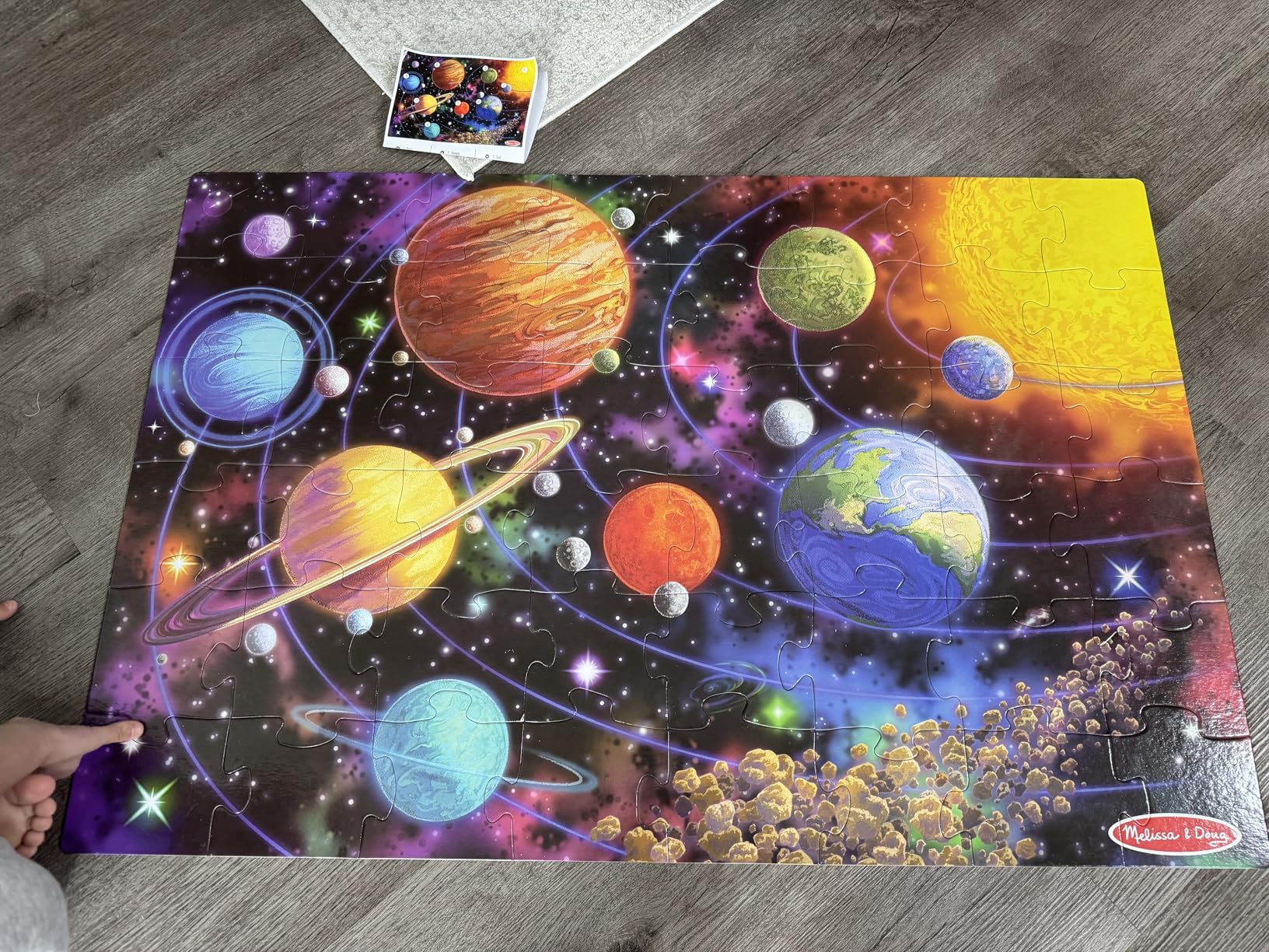 Melissa & Doug Solar System Jumbo Floor Puzzle (48 Pieces, 3 x 2 Foot) customer photo 1
