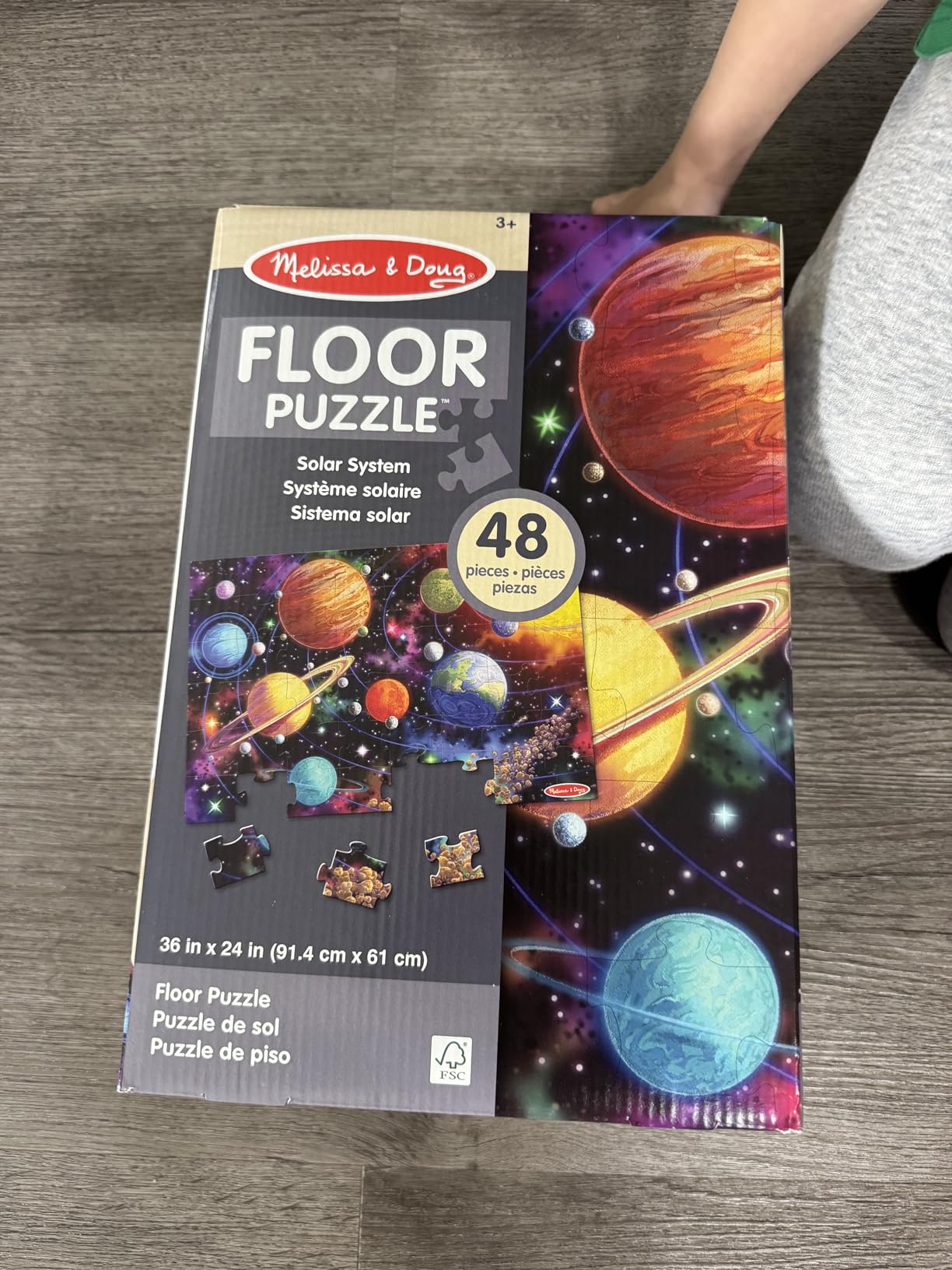 Melissa & Doug Solar System Jumbo Floor Puzzle (48 Pieces, 3 x 2 Foot) customer photo 2
