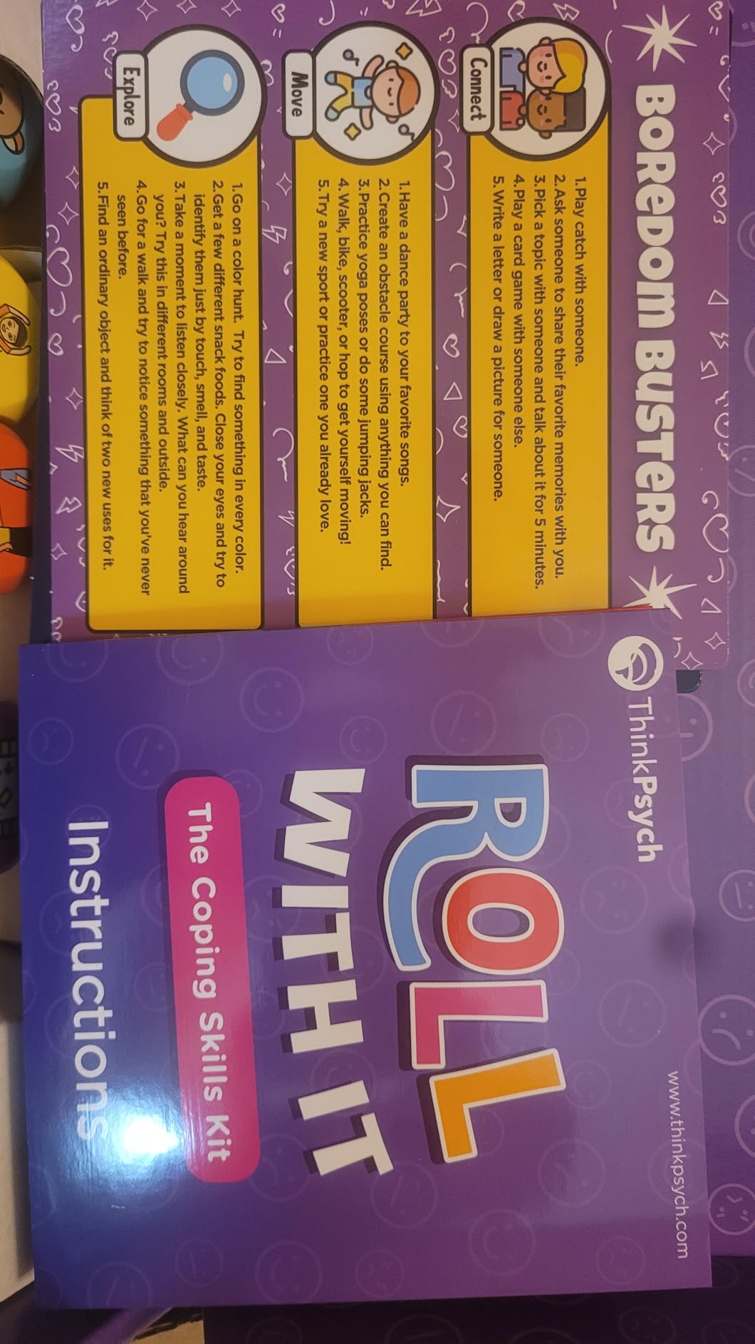 Roll with It | CBT Coping Skills Kit | Emotional Regulation Tools for Kids | Anger Management & Social Emotional Learning | Anxiety Relief | Ages 5+ | Play Therapy Toys for Counselors customer photo 1