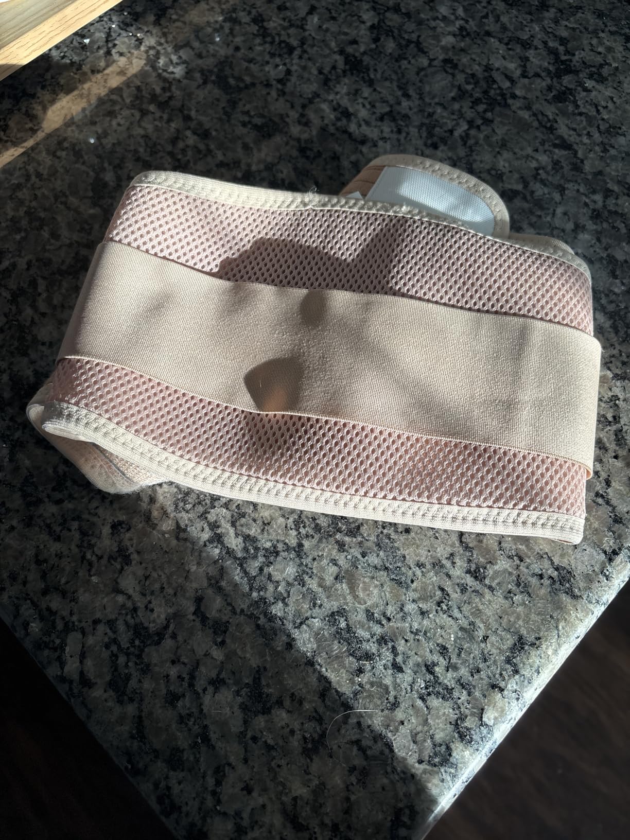 Maternity Belly Band, Pregnancy Support Belt with Adjustable Compression Wrap, Soft & Breathable Belly Bands for Pregnant Women and Pain Relief for Back, Pelvis (Beige) customer photo 1