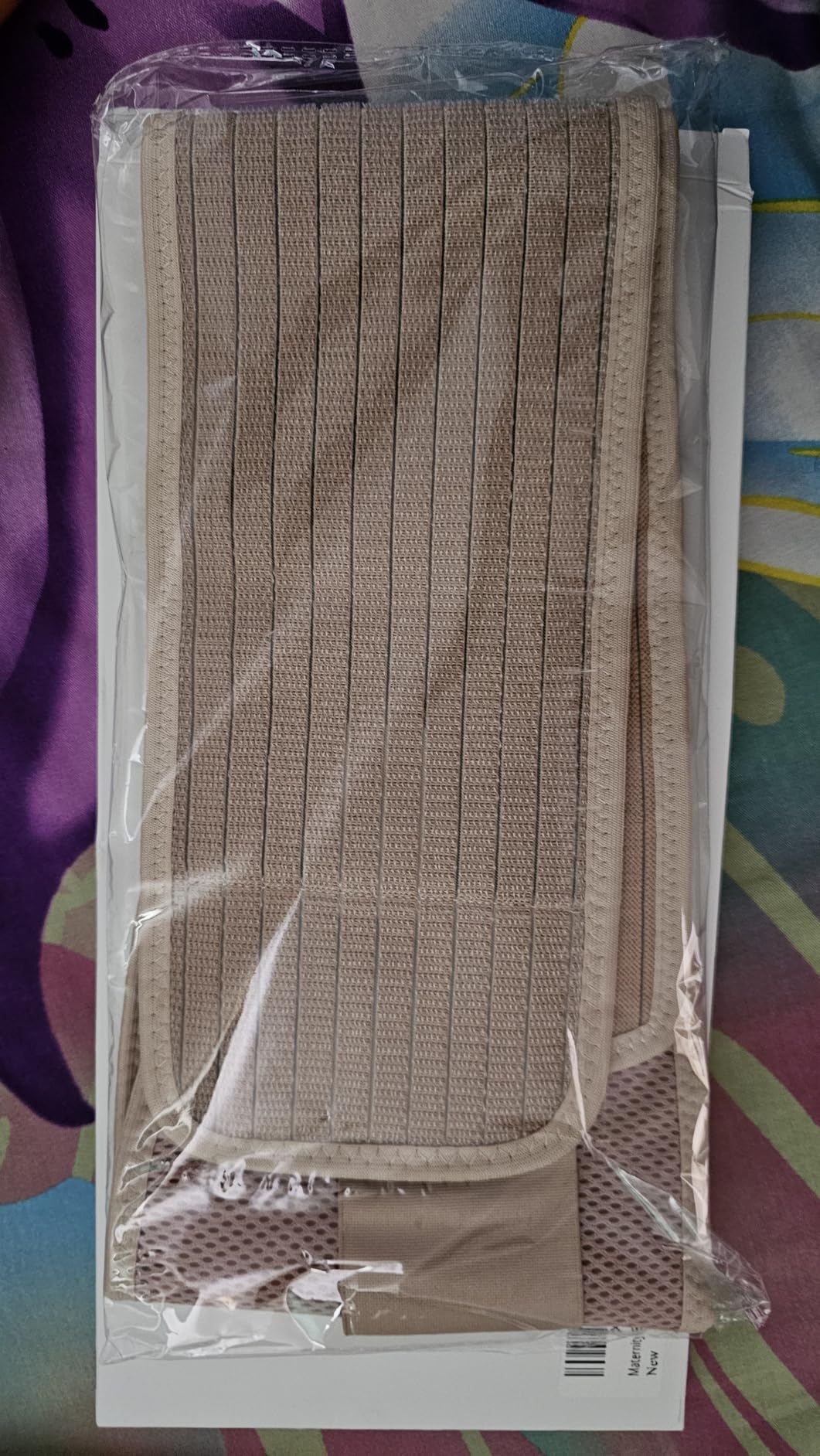 Maternity Belly Band, Pregnancy Support Belt with Adjustable Compression Wrap, Soft & Breathable Belly Bands for Pregnant Women and Pain Relief for Back, Pelvis (Beige) customer photo 2