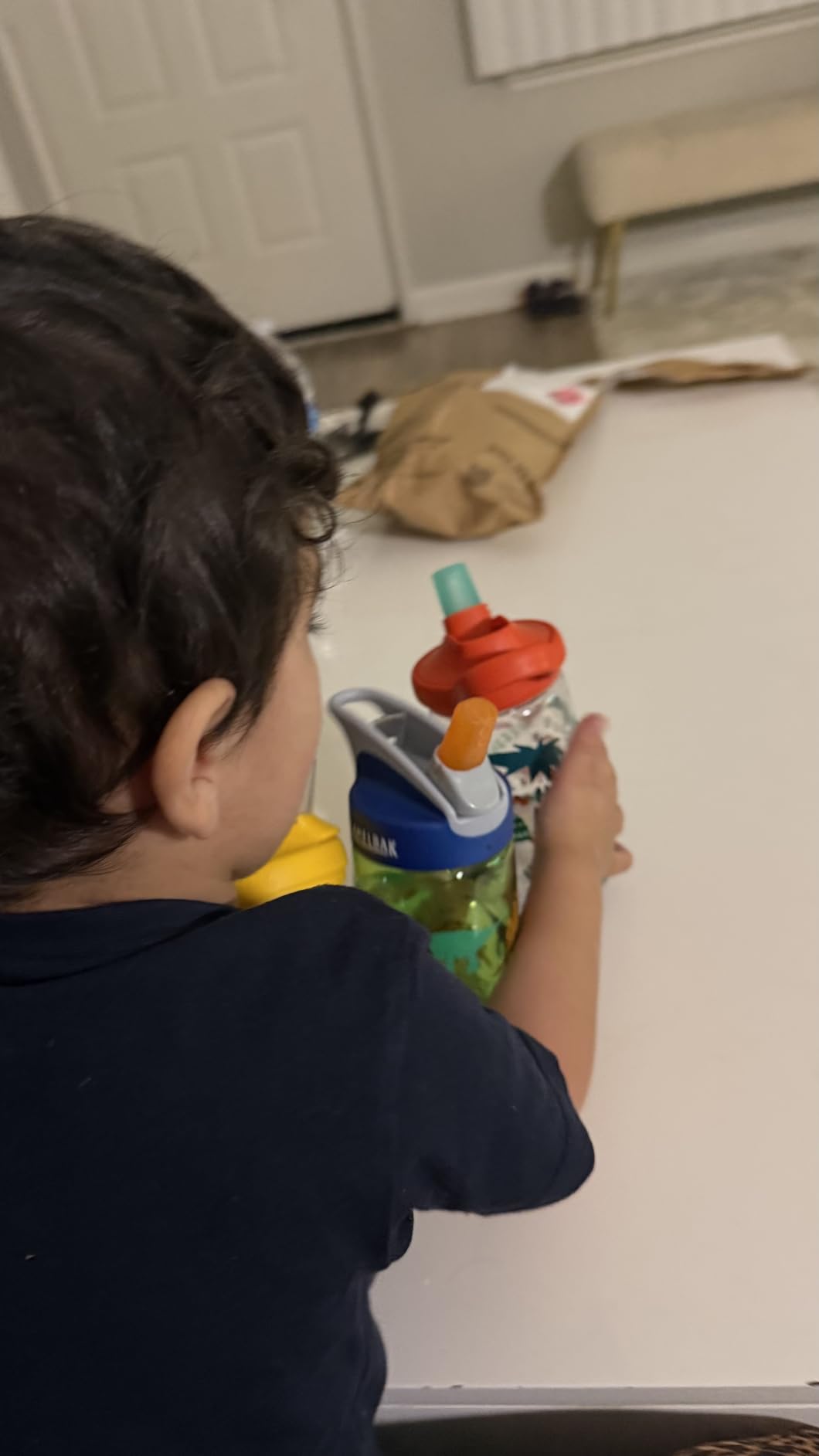 CamelBak Eddy+ Kids Water Bottle with Bite Valve Straw, Leak-Resistant Easy-Sip Design for Everyday Hydration, 14oz | Kids customer photo 2