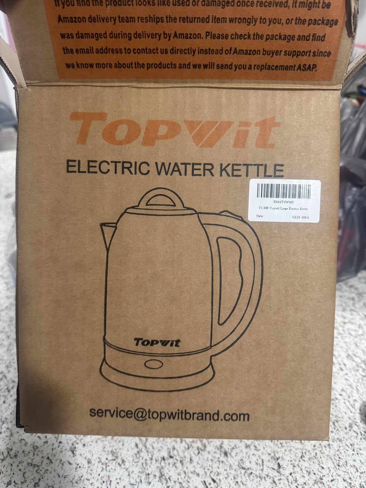 Topwit 2.5L Large Electric Kettle, BPA Free Stainless Steel Water Boiler & Heater, Fast Boil Electric Tea Kettle, Hot Water Kettle Electric with Auto Shut-Off & Boil-Dry Protection for Family customer photo 2