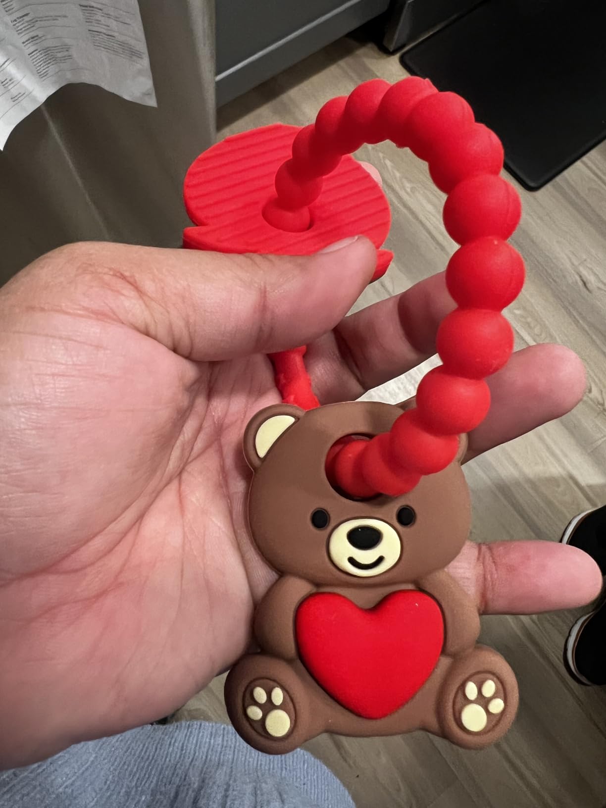 Christmas Baby Teething Toys, Snowman & Tree Silicone Teether for 3-12 Months, Textured Sensory Chewing Ring for Infants & Toddlers, Boo Basket Stuffer, Gift for Baby's First Christmas customer photo 1