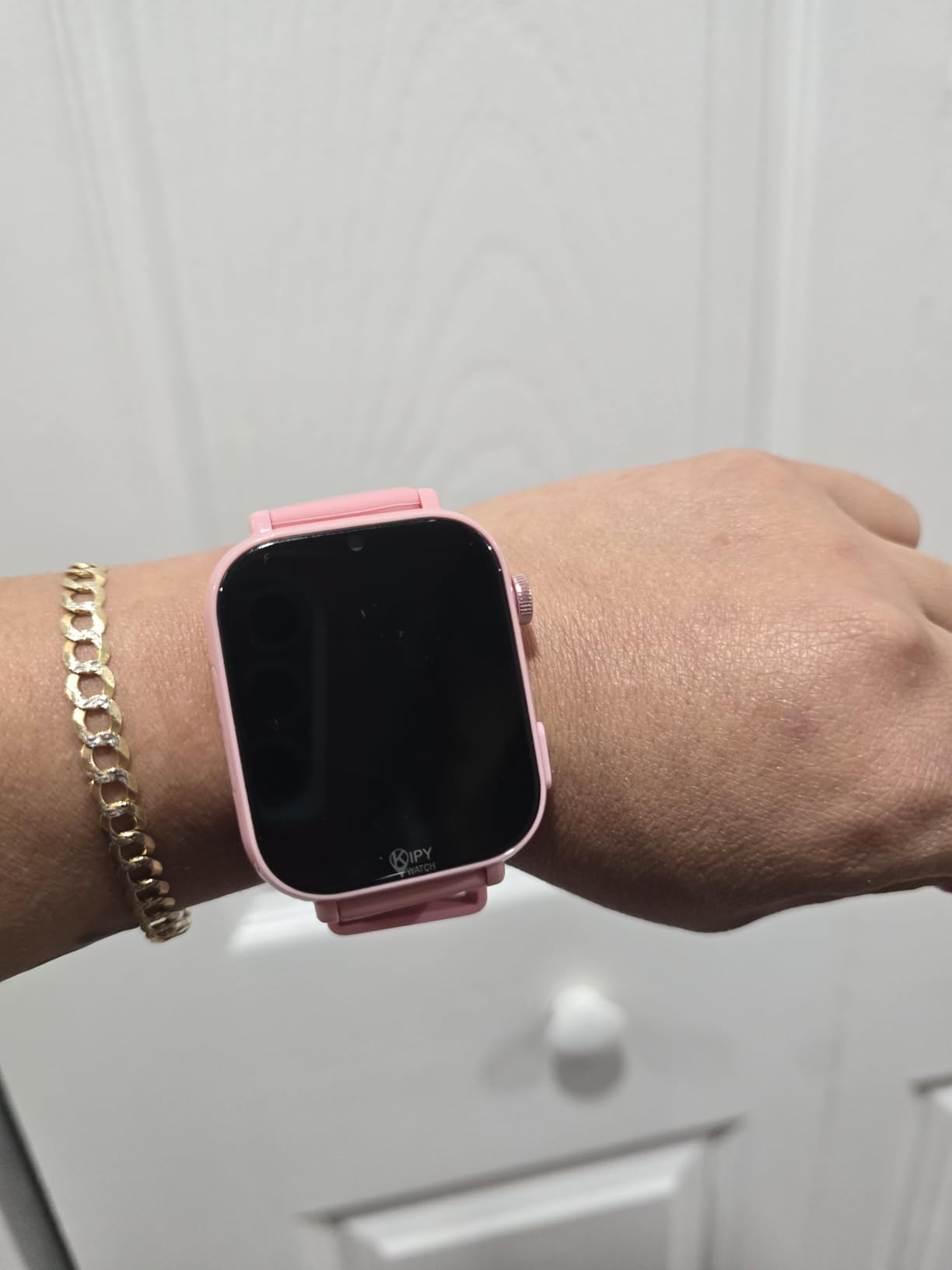 Kipywatch Smart Watch for Kids - Kids Watch with GPS Tracker, Safe Zones Alert - Camera, Voice & Video Call, School Mode - Parental App, Subscription Required - Extra White Strap - Gifts for Girl 3-12 customer photo 2