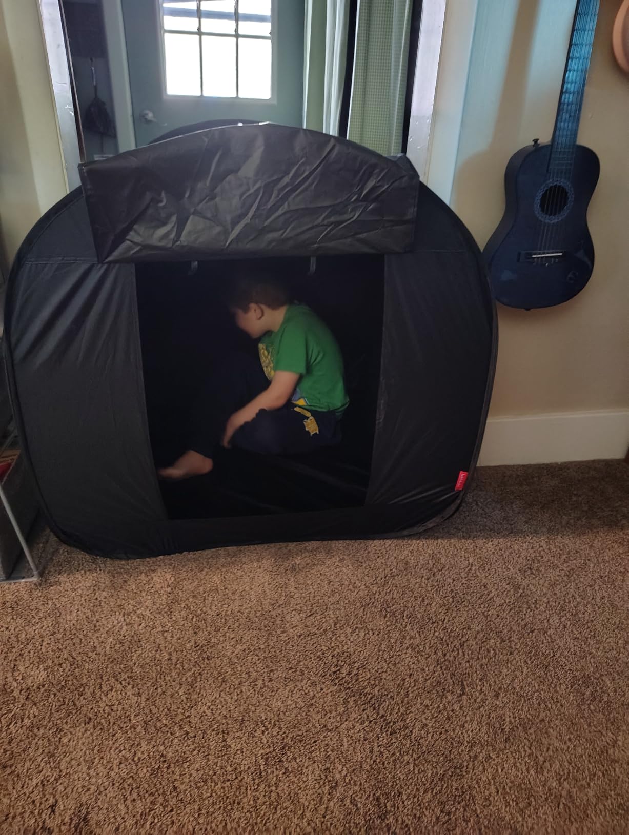 Sensory Tent for Kids with Autism, ADHD, SPD - CPC Certification Large Size 47x47in Calm Corner Helps Children Adults Relax, Reduce Anxiety & Improve Focus - Pop-up Blackout Play Tent customer photo 2