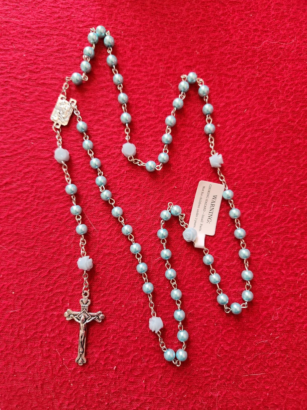 Baptism Gifts for Boys - My First Rosary with Ceramic Keepsake Box, Christening Gift Set, Catholic Rosary for Kids, Baptism, First Communion & Baby Dedication Gifts for Newborn Baby Boys customer photo 2