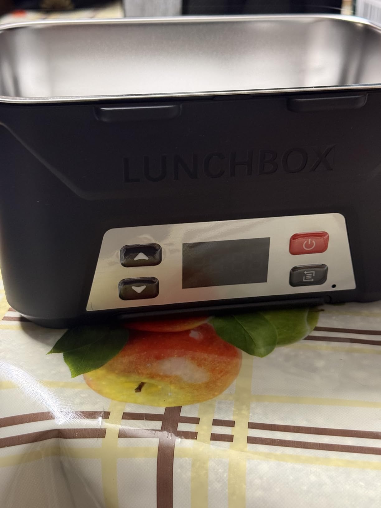 EAST OAK Cordless Electric Lunch Box for Adults, Battery Powered Heated Lunch Box for Work, Travel, 5.5 Cups Rechargeable Self Heating Food Heater, Memory Function & Automatic Keep Warm, Classic Black customer photo 1