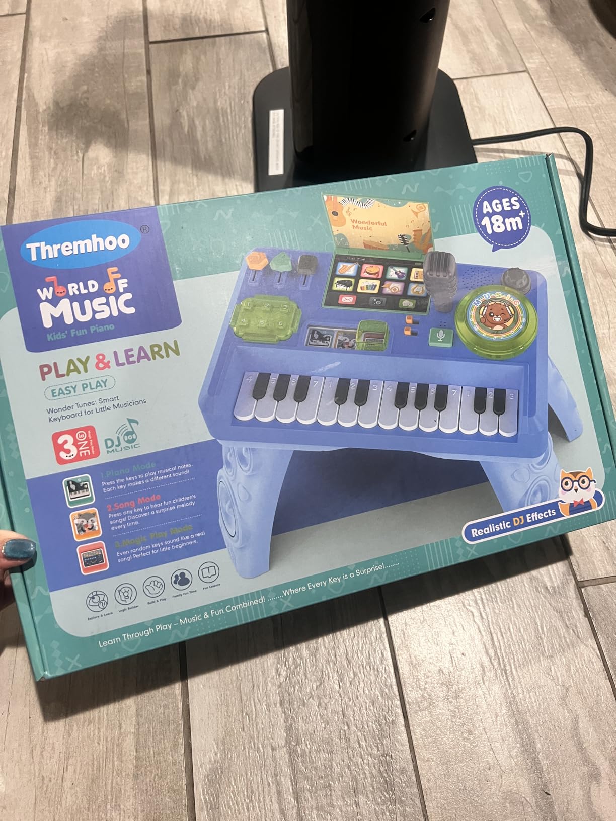 Baby DJ Activity Table for Toddlers 1-3, Baby Musical Piano Toys with Music & Light Toddler Learning Educational Infant Toy customer photo 1