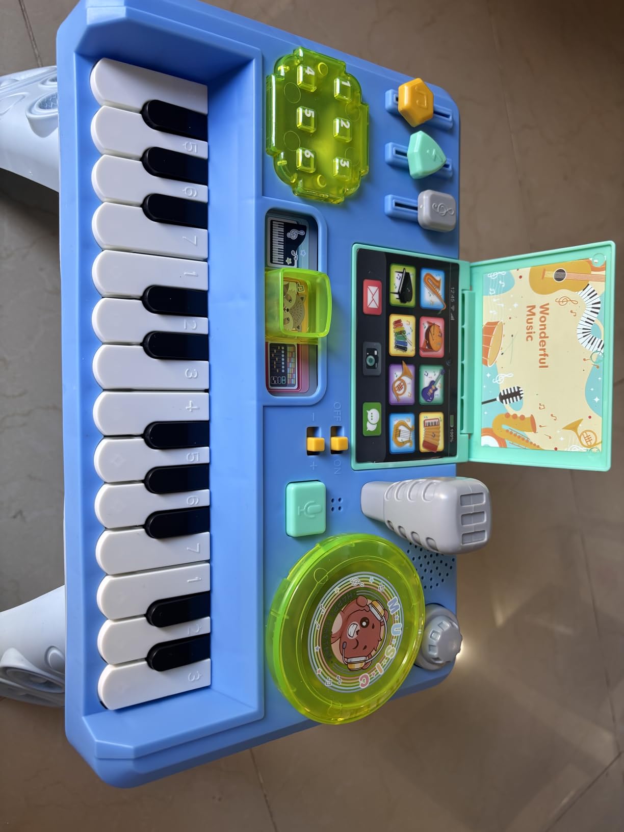 Baby DJ Activity Table for Toddlers 1-3, Baby Musical Piano Toys with Music & Light Toddler Learning Educational Infant Toy customer photo 2