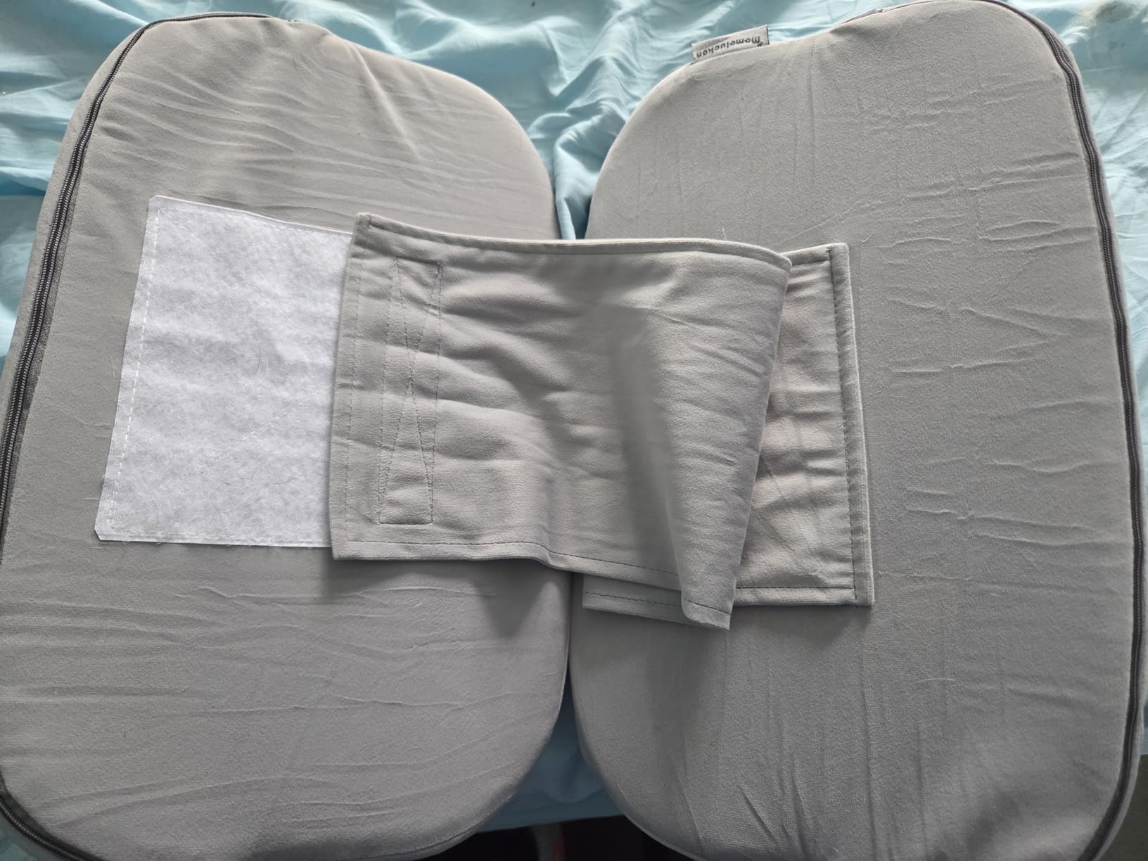 30°Adjustable Pregnancy Pillow - Portable Travel Maternity Pillow Wedge with Washable Cover, Relief Back, Belly & Hip Pressure, Ideal for Side Sleeping Pregnant Women customer photo 2