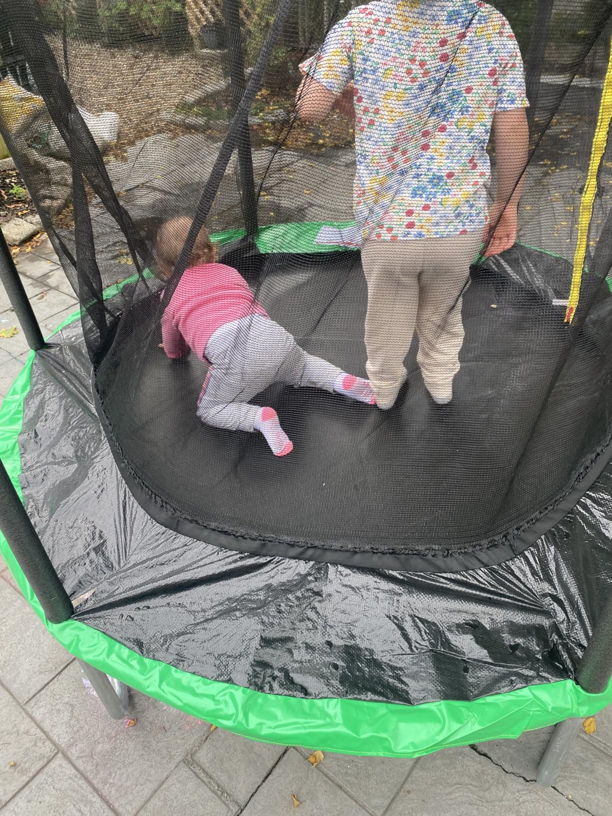 AOTOB 14FT Rectangle Trampoline - Perfect Outdoor Trampoline for Kids - Gymnastics Style Trampoline with Enclosure & Ladder, Max Load 440 lbs customer photo 2