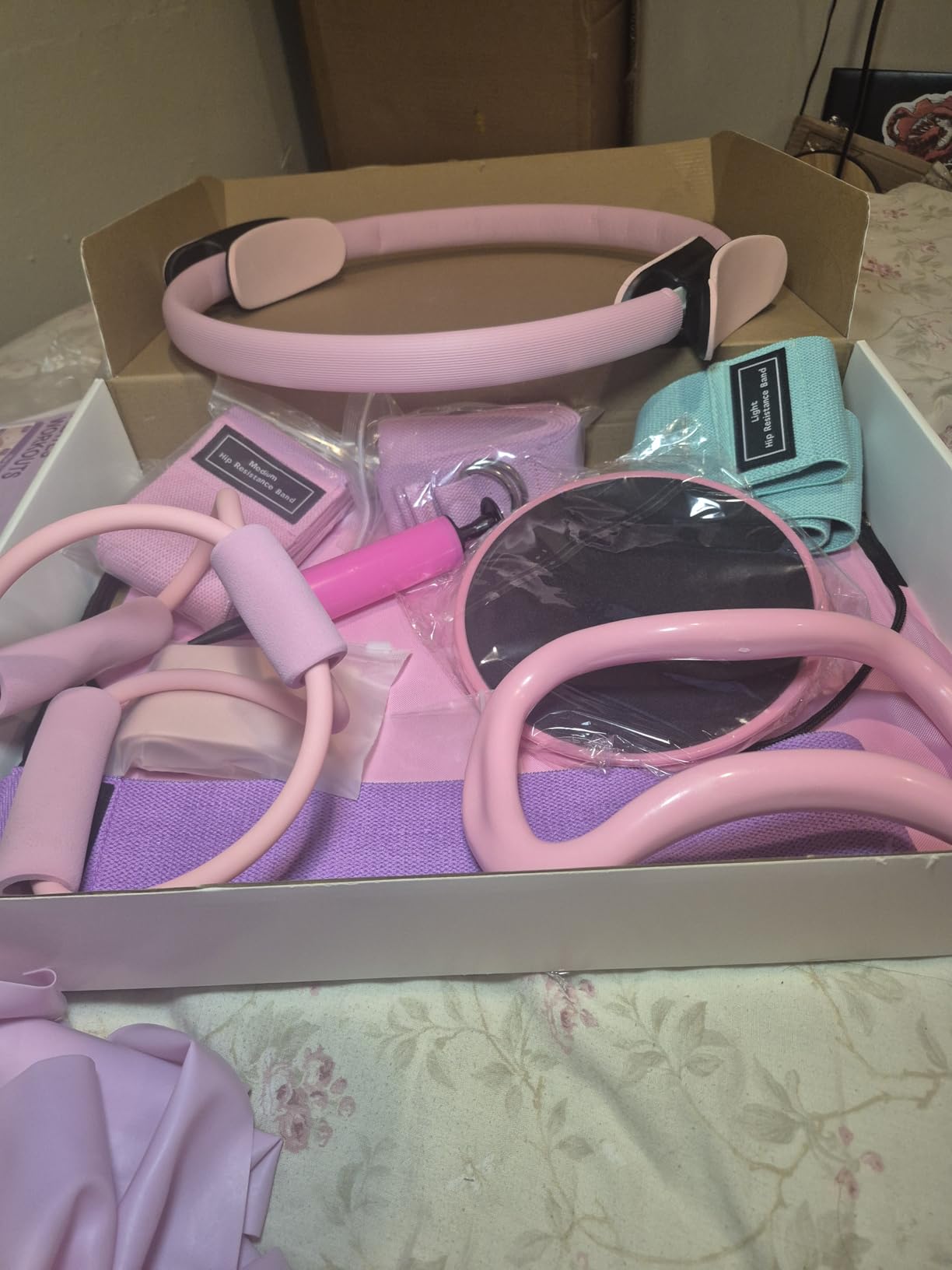 Pilates Kit for Home Workouts, Pilates Equipment Ring and Ball Set, Pilates Essentials Kit for Women, Home Pilates Workout Kit, Pilates Starter Kit for Women at Gym Studio Travel customer photo 1