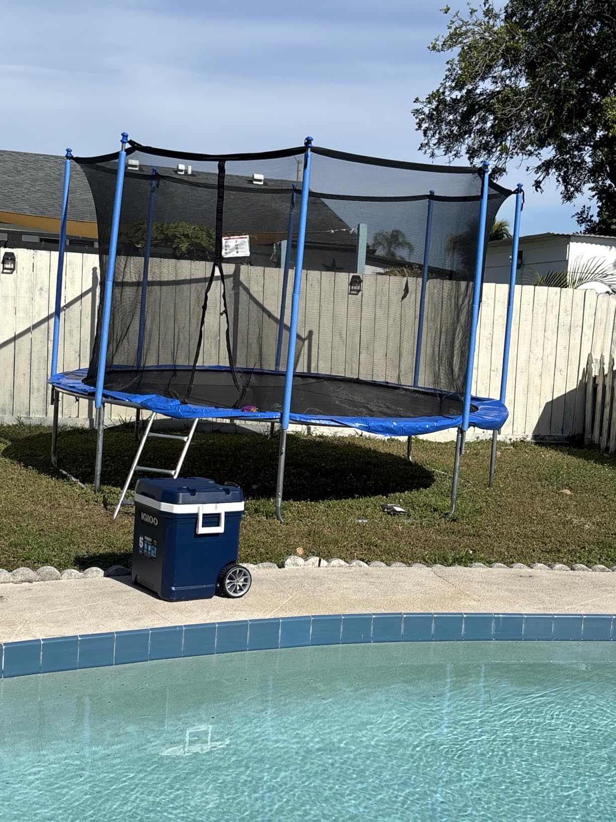 ALTLER Trampoline Outdoor 12FT 14FT with Enclosure and Ladder, ASTM Approved Recreational Trampoline for Kids and Adults, Anti-Rust Coated Frame customer photo 2