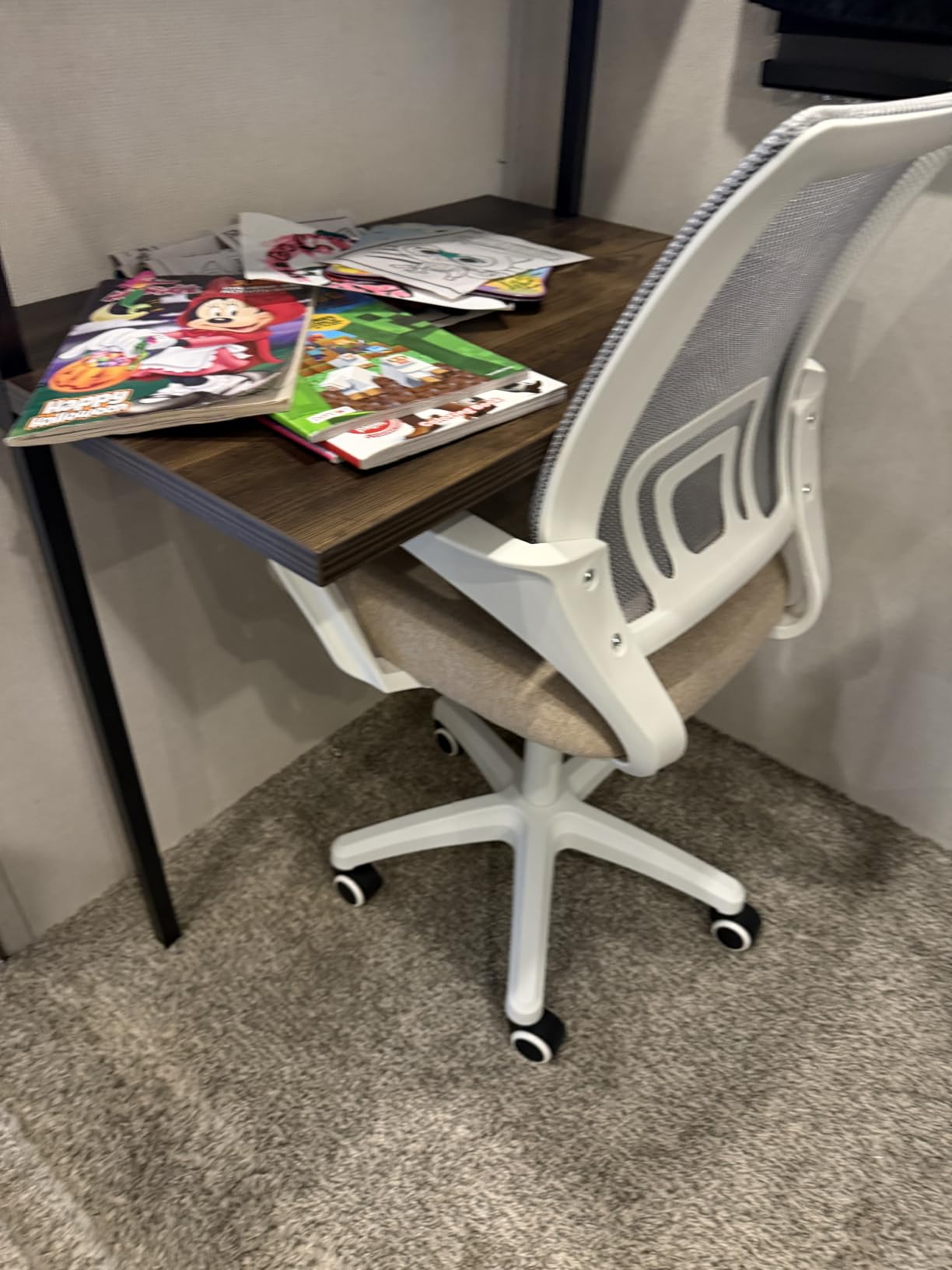 NEO CHAIR Office Desk Computer Chair Ergonomic Mesh Gaming Cushion Seat with Comfy Lumbar Mid Back Support Adjustable Height Swivel Rolling Wheels for Home Task (Mesh Black) customer photo 1