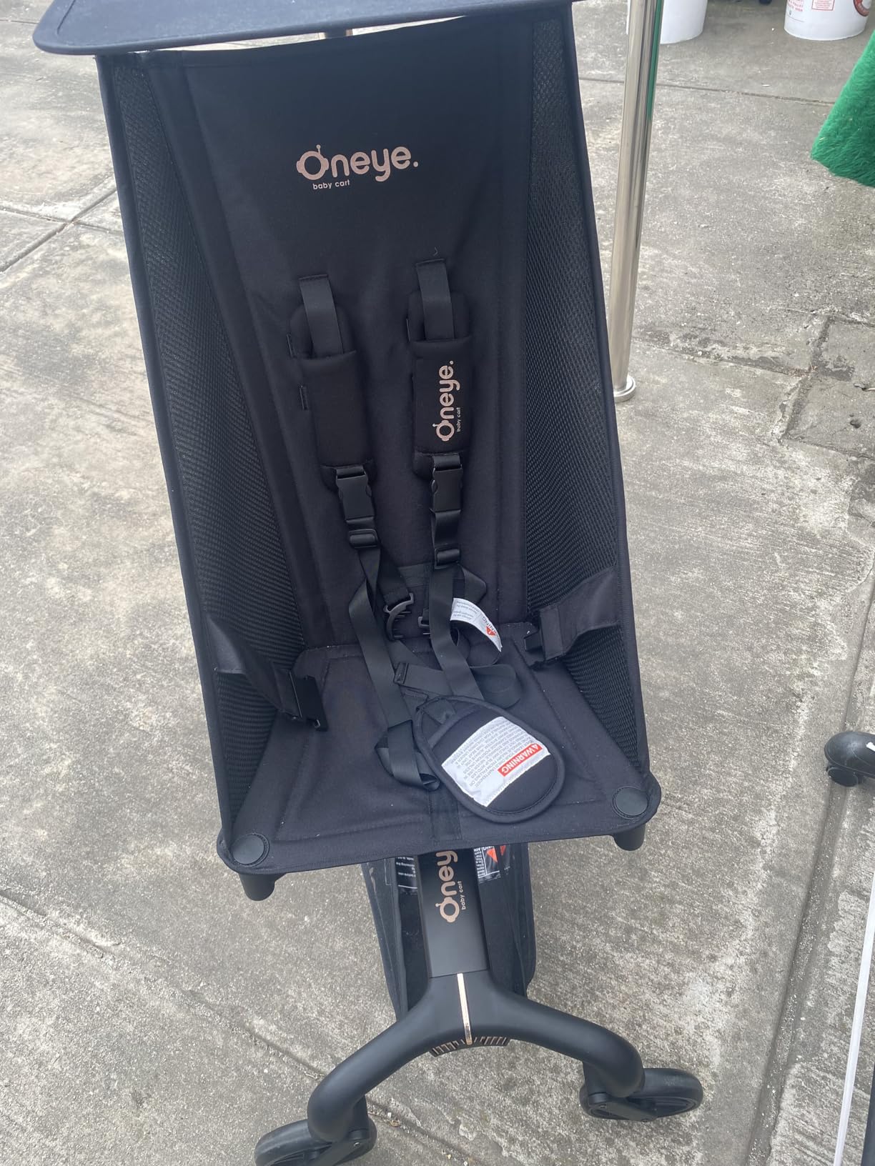 Oneye Travel Stroller for Airplane, Ultra Lightweight Baby Stroller for Toddlers with Canopy, Foldable & Compact Strollers with Jumbo Seat & Large Storage Basket, 10.19lb, One-Hand Fold customer photo 2