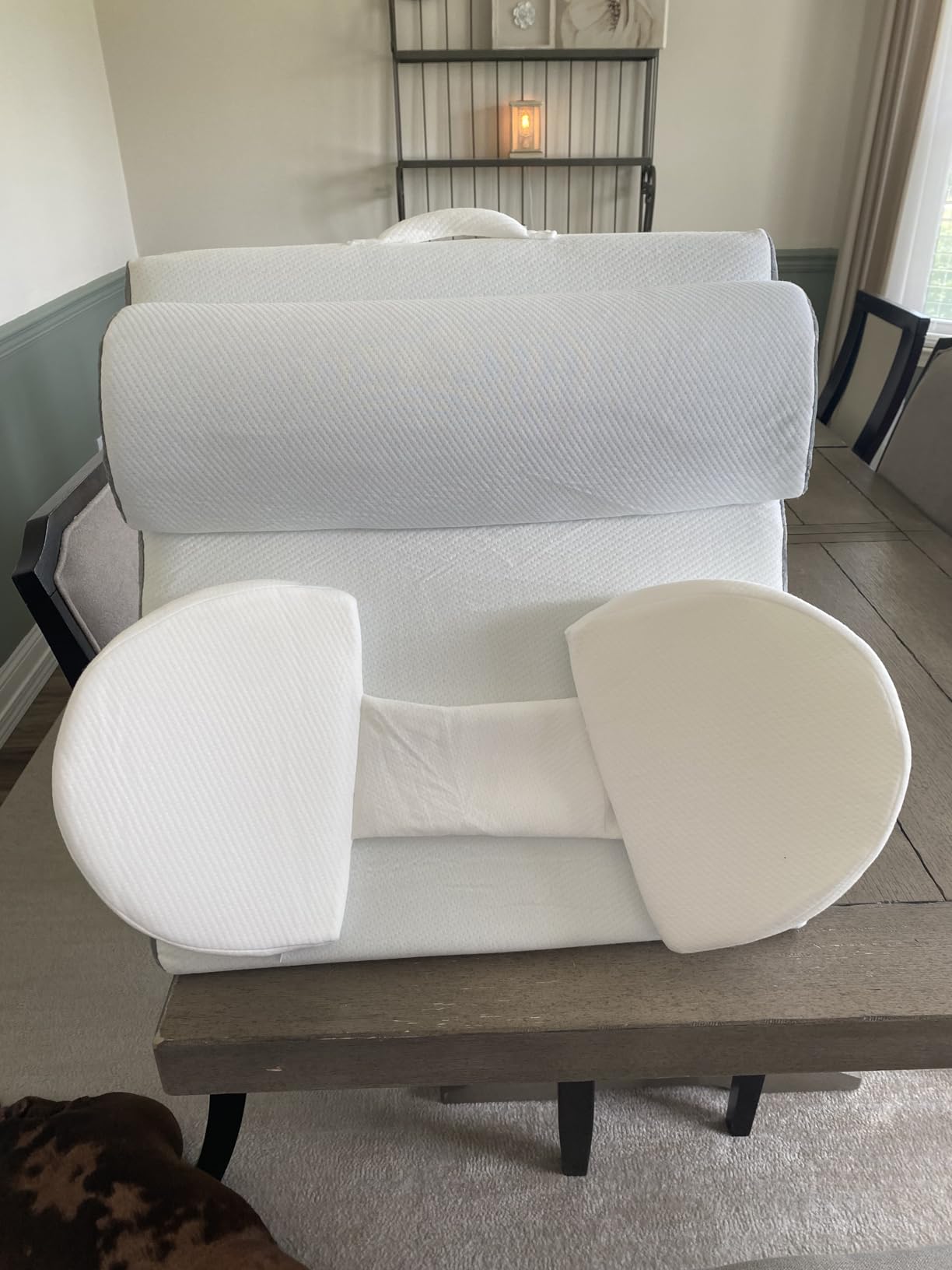 Orthodic 4 in 1 Wedge Pregnancy Pillow for Sleeping - Maternity Support Pillow Set with Belly Wedge, Back Cushion & Hip Alignment Pillow | Under-Belly Support for Side-Sleeping Comfort customer photo 2