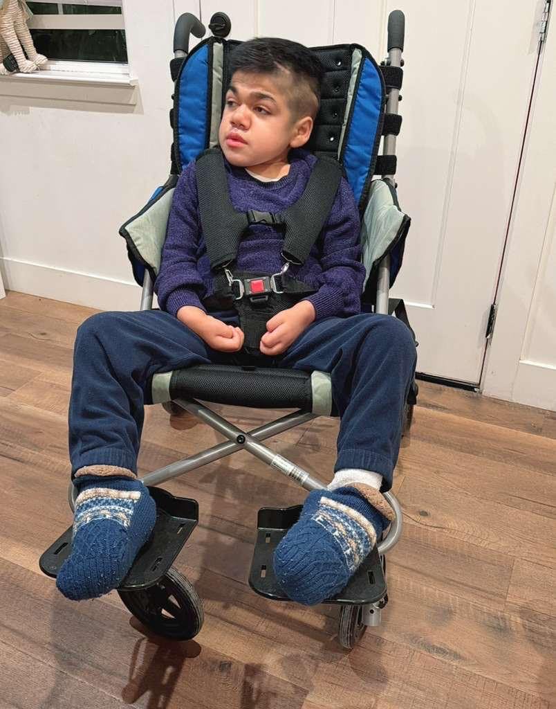 Special Needs Stroller for Big Kids up to 250 lbs - Smilez Adaptive Wheelchair Alternative, Lightweight Foldable, 5 Point Harness, Adjustable Recline, for Autism & Disability customer photo 1