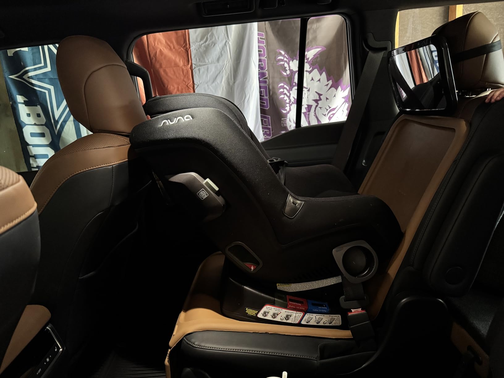 Coverado Car Backseat Organizer with Tablet Tray, Nappa Leather Organizer for Car Seat Back, Waterproof Car Seat Organizer with Touch Screen, Seat Protector Kick Mats for Kids customer photo 2