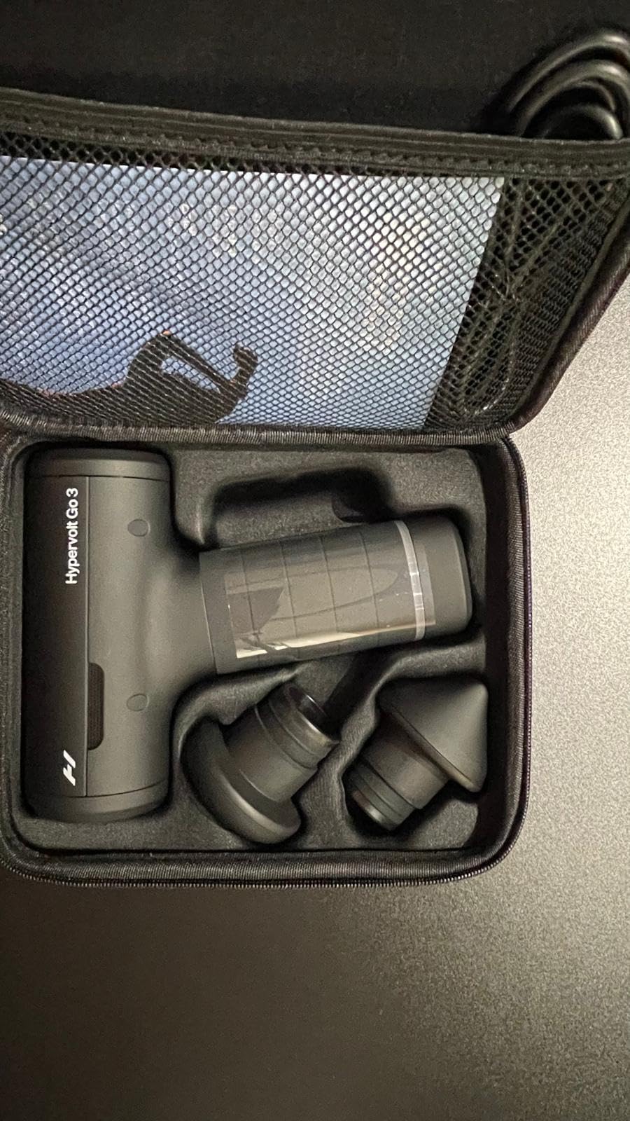 Hyperice Hypervolt Go 3 - Compact Handheld Percussion Massage Gun with QuietGlide Technology | 3 Speeds, Portable Lightweight Design customer photo 2