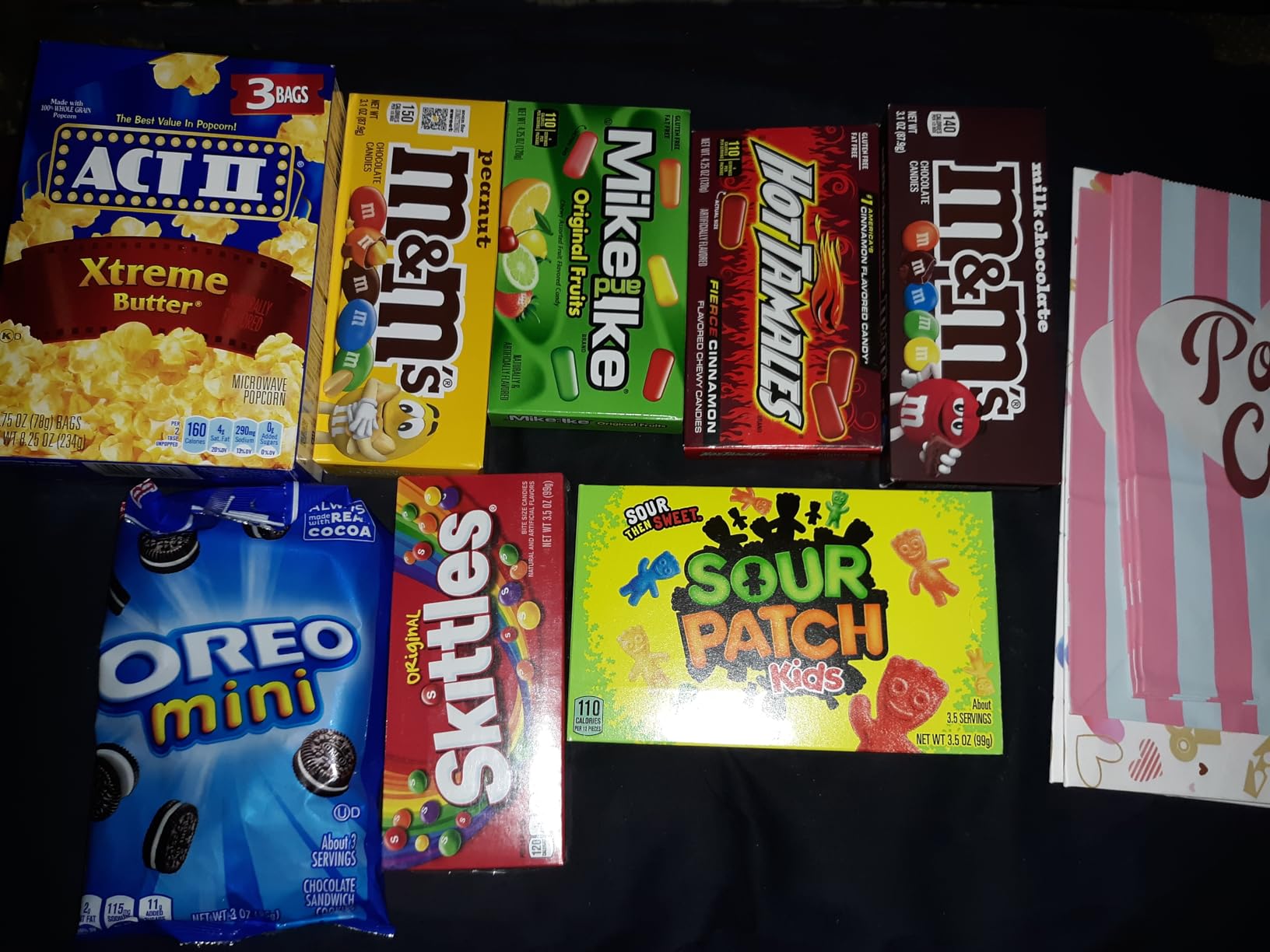 Valentines Movie Night Gift basket - Valentines popcorn bags and candy for Valentine gifts - Valentines day gift baskets for kids and adults - Valentines candy box by Cheshire Gifts customer photo 2