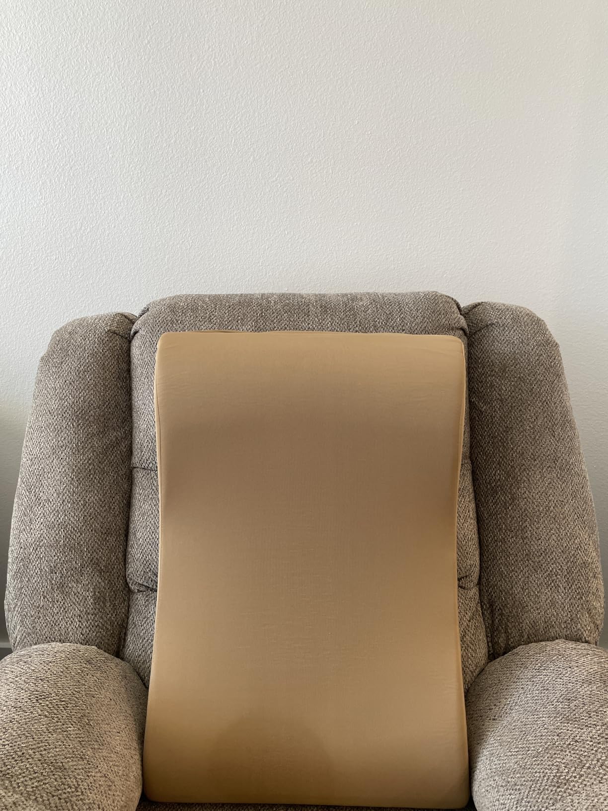 2-in-1 Neck Pillow Lumbar Support Pillow for Recliner Couch & Nursery Glider Chairs - High-Resilient Foam Cushion Ergonomic Back Support for Comfort in Rocking, Feeding, Nursing Brown L customer photo 1