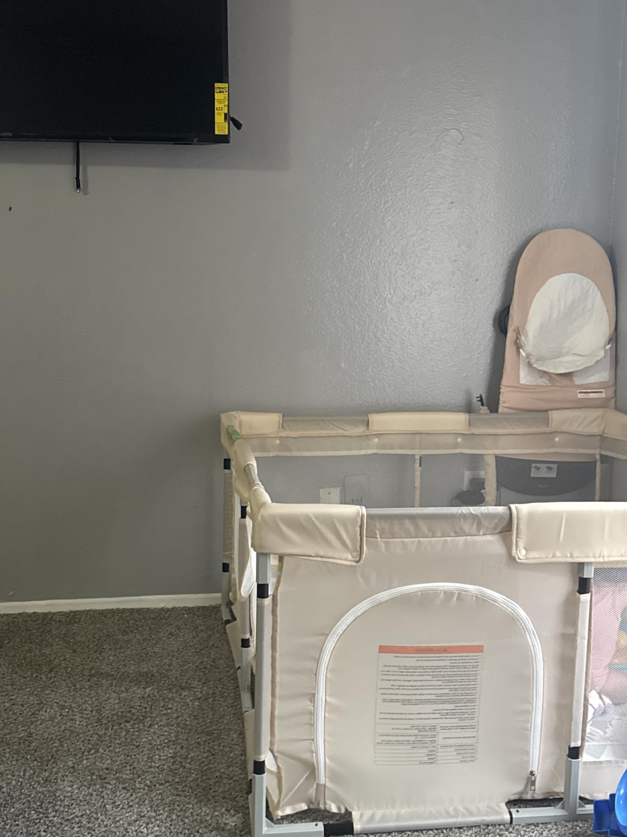 Uanlauo Beige Large Baby Playpen - 69x59in Playpen for Babies and Toddlers, Safe Indoor Play Pen, Baby Pen with Storage Bag and Breathable Mesh customer photo 1