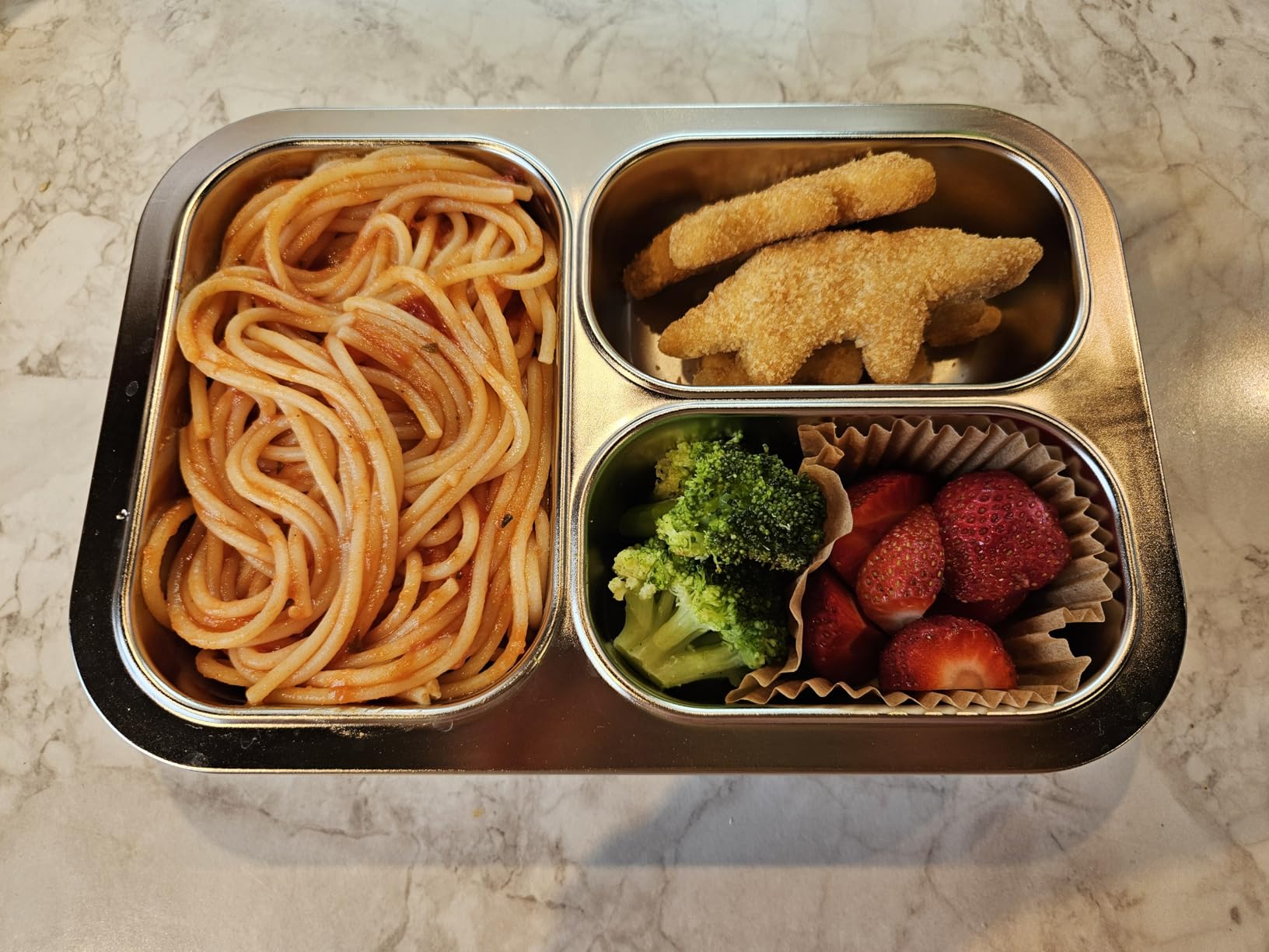 Premium 25oz SUS316L Stainless Steel Lunch Box Bento Box - Reusable Metal Snack Containers with Lids for Kids & Adults - Daycare/School/Work/Travel - Superior Corrosion-resistant (Dopamine) customer photo 1